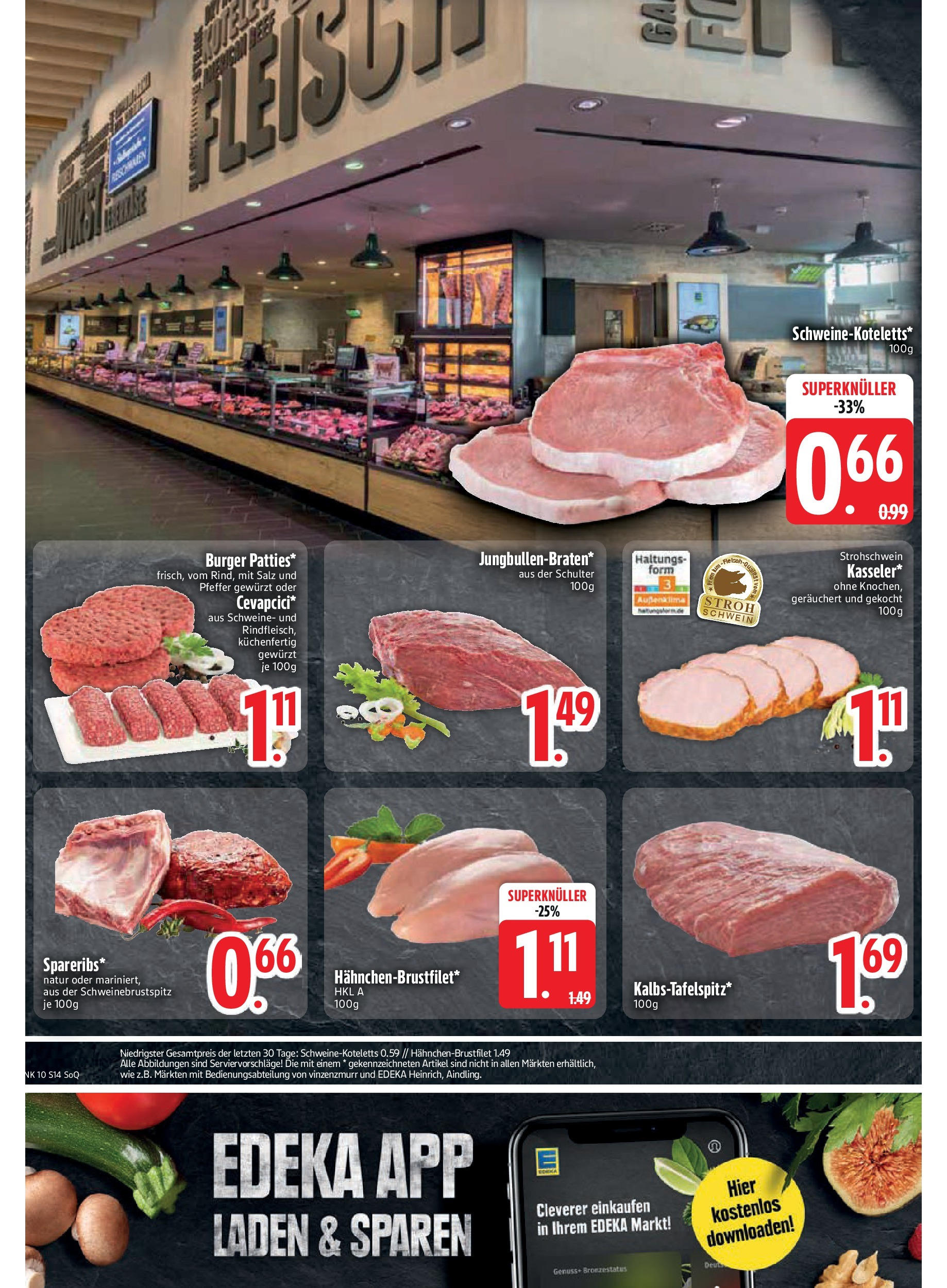 Edeka - Vilgertshofen-Issing, Hirschberg 1 (ab 03.03.2025) » Angebote Online | Seite: 14 | Produkte: Burger, Salz, Pfeffer