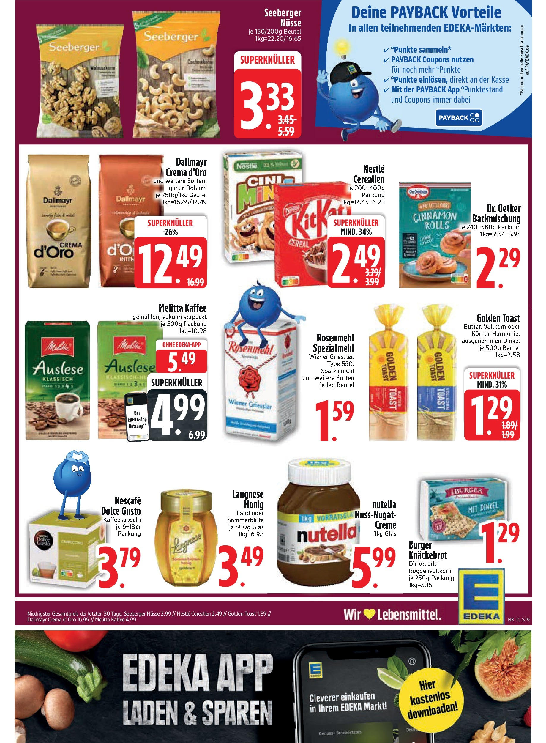 Edeka - Vilgertshofen-Issing, Hirschberg 1 (ab 03.03.2025) » Angebote Online | Seite: 19 | Produkte: Melitta, Nescafe, Melitta kaffee, Nüsse