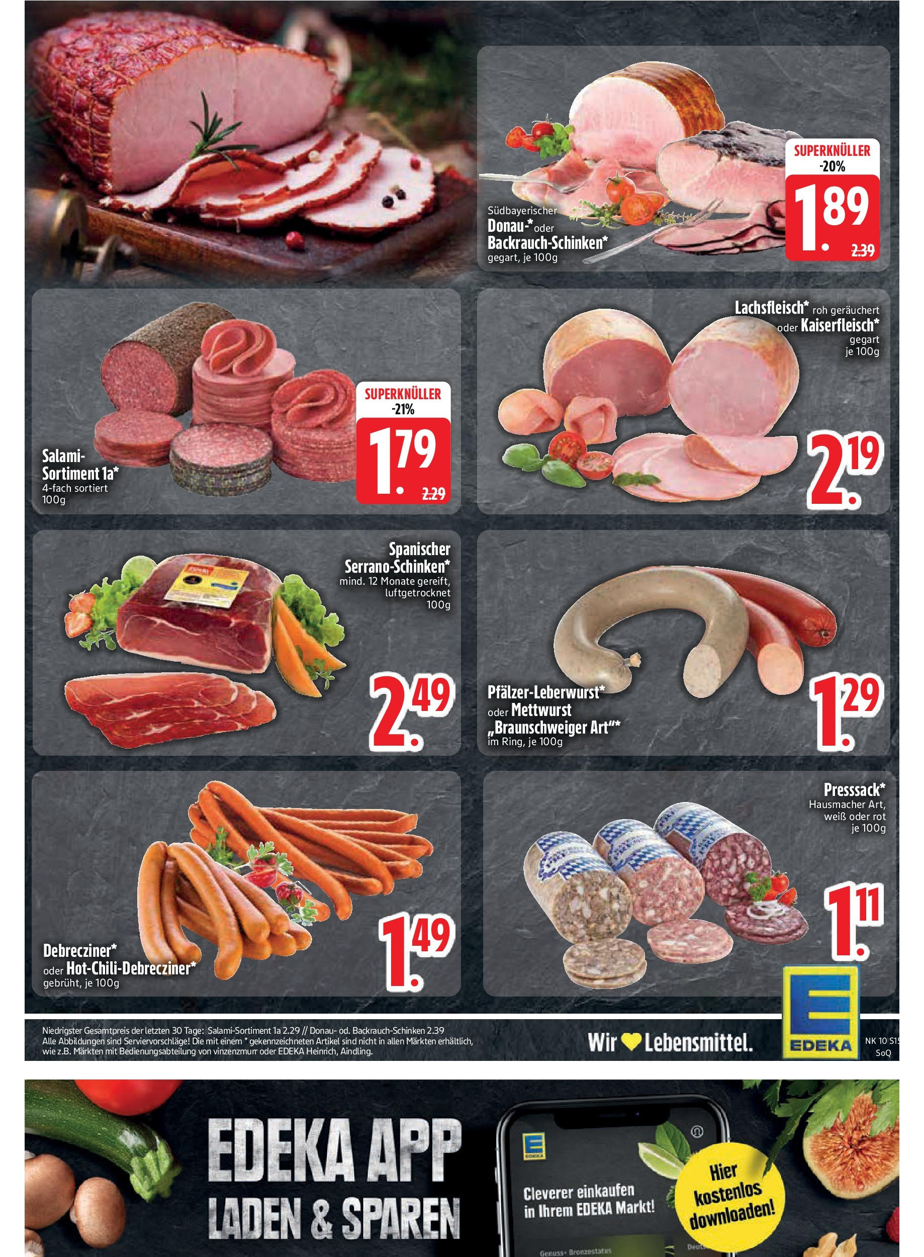 Edeka - Vilgertshofen-Issing, Hirschberg 1 (ab 03.03.2025) » Angebote Online | Seite: 15 | Produkte: Salami