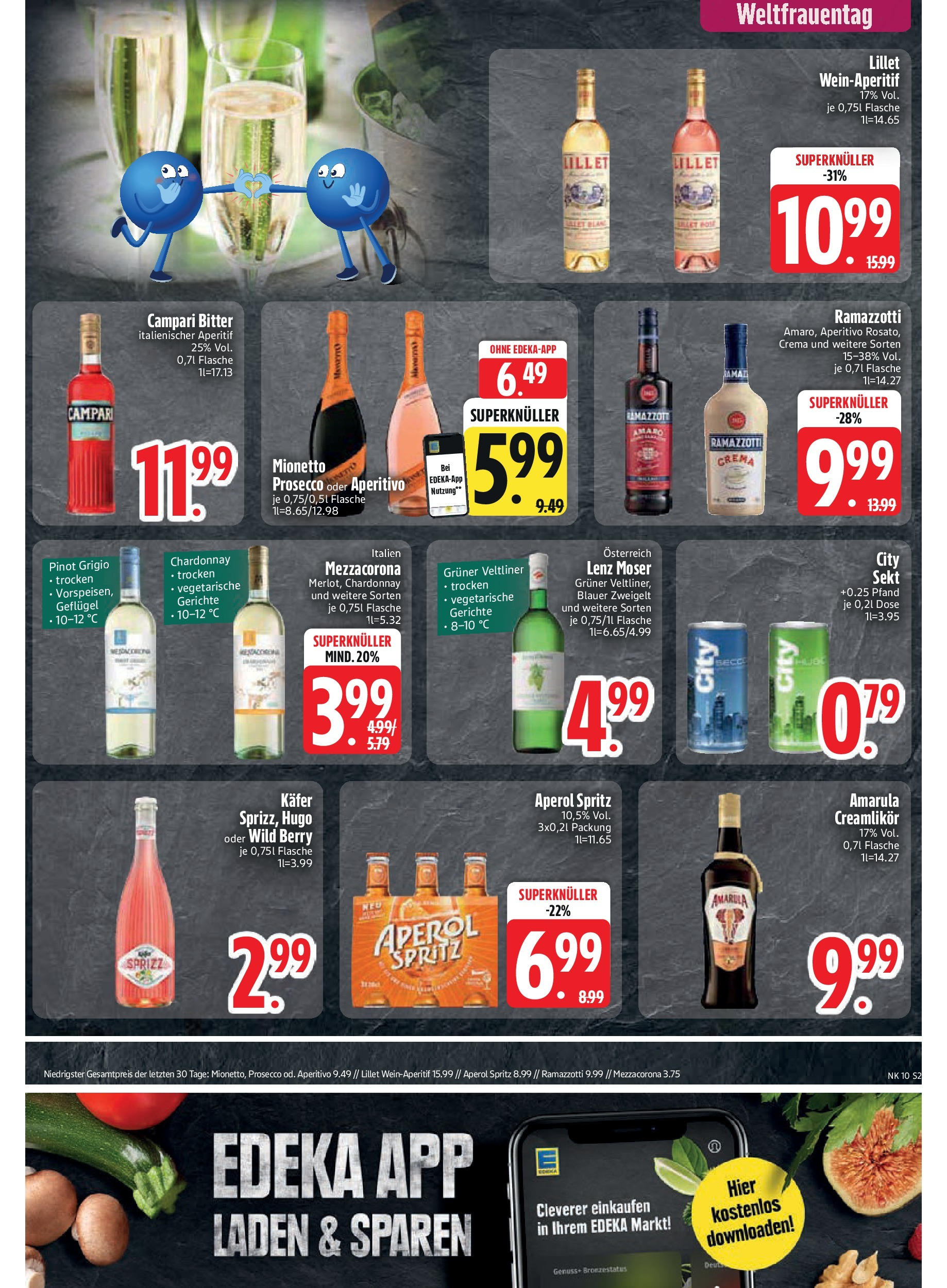 Edeka - Vilgertshofen-Issing, Hirschberg 1 (ab 03.03.2025) » Angebote Online | Seite: 21 | Produkte: Campari, Aperol, Hugo, Ramazzotti