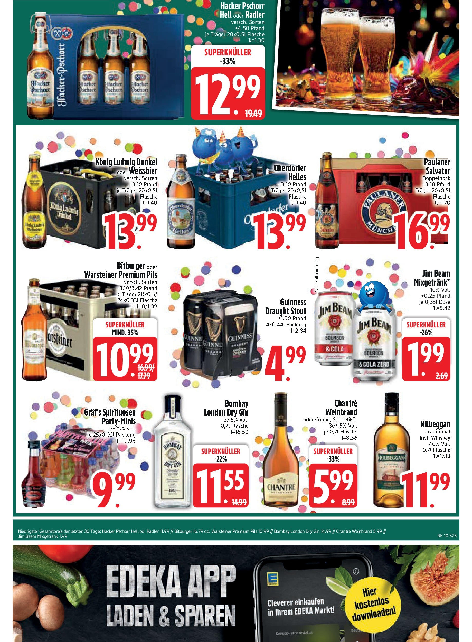 Edeka - Vilgertshofen-Issing, Hirschberg 1 (ab 03.03.2025) » Angebote Online | Seite: 23 | Produkte: Cola, Pils, Bourbon, Gin