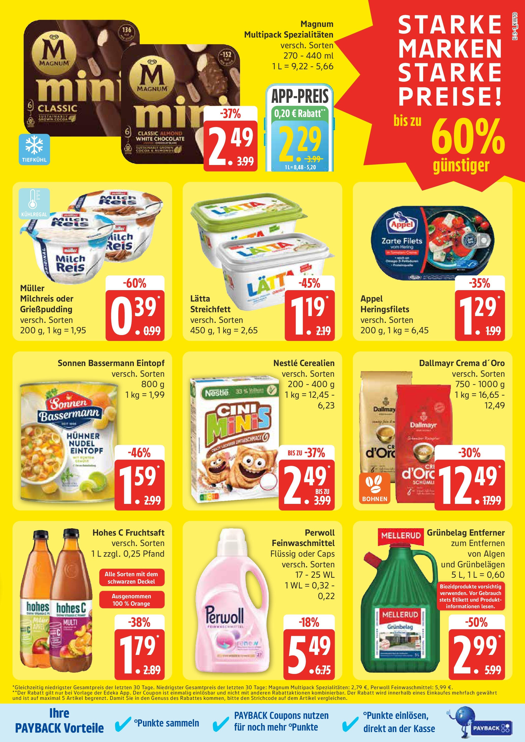 Edeka - EDEKA: Wochenangebote (ab 02.03.2025) » Angebote Online | Seite: 3 | Produkte: Perwoll, Lätta, Hohes c, Fruchtsaft