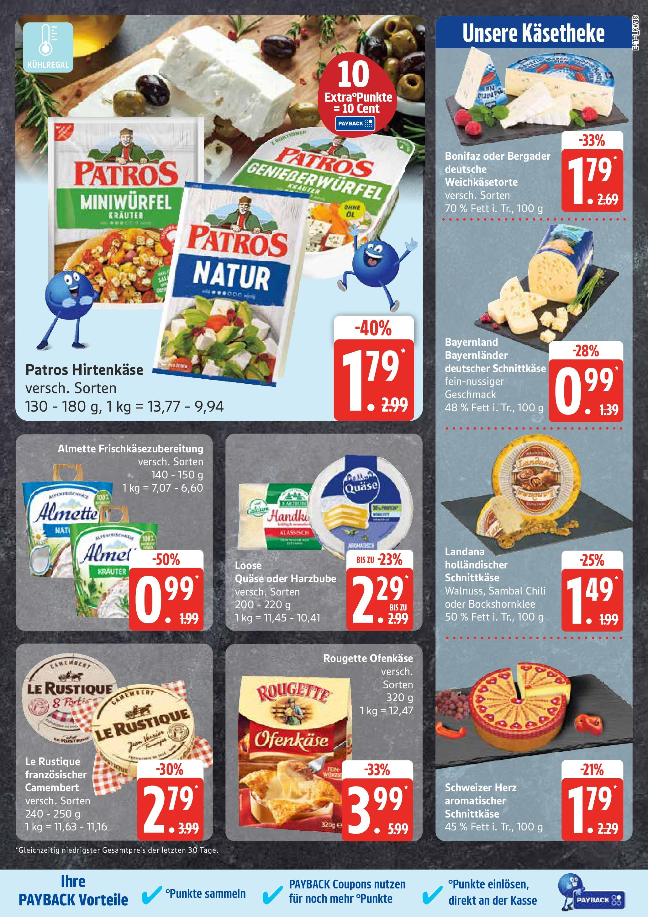 Edeka - EDEKA: Wochenangebote (ab 02.03.2025) » Angebote Online | Seite: 11 | Produkte: Almette, Rougette ofenkase, Patros, Chili