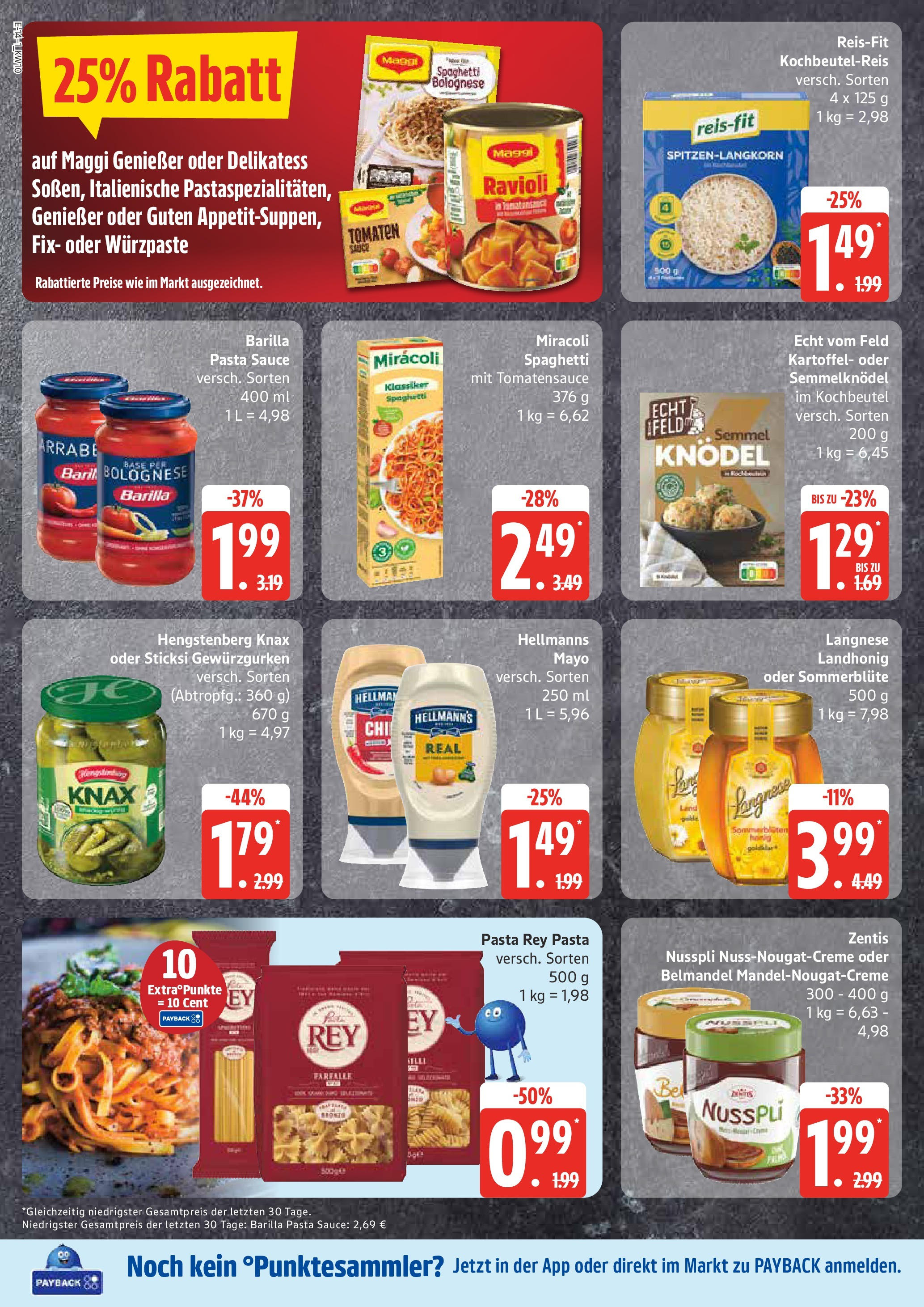 Edeka - EDEKA: Wochenangebote (ab 02.03.2025) » Angebote Online | Seite: 14 | Produkte: Langnese, Barilla, Tomaten, Pasta