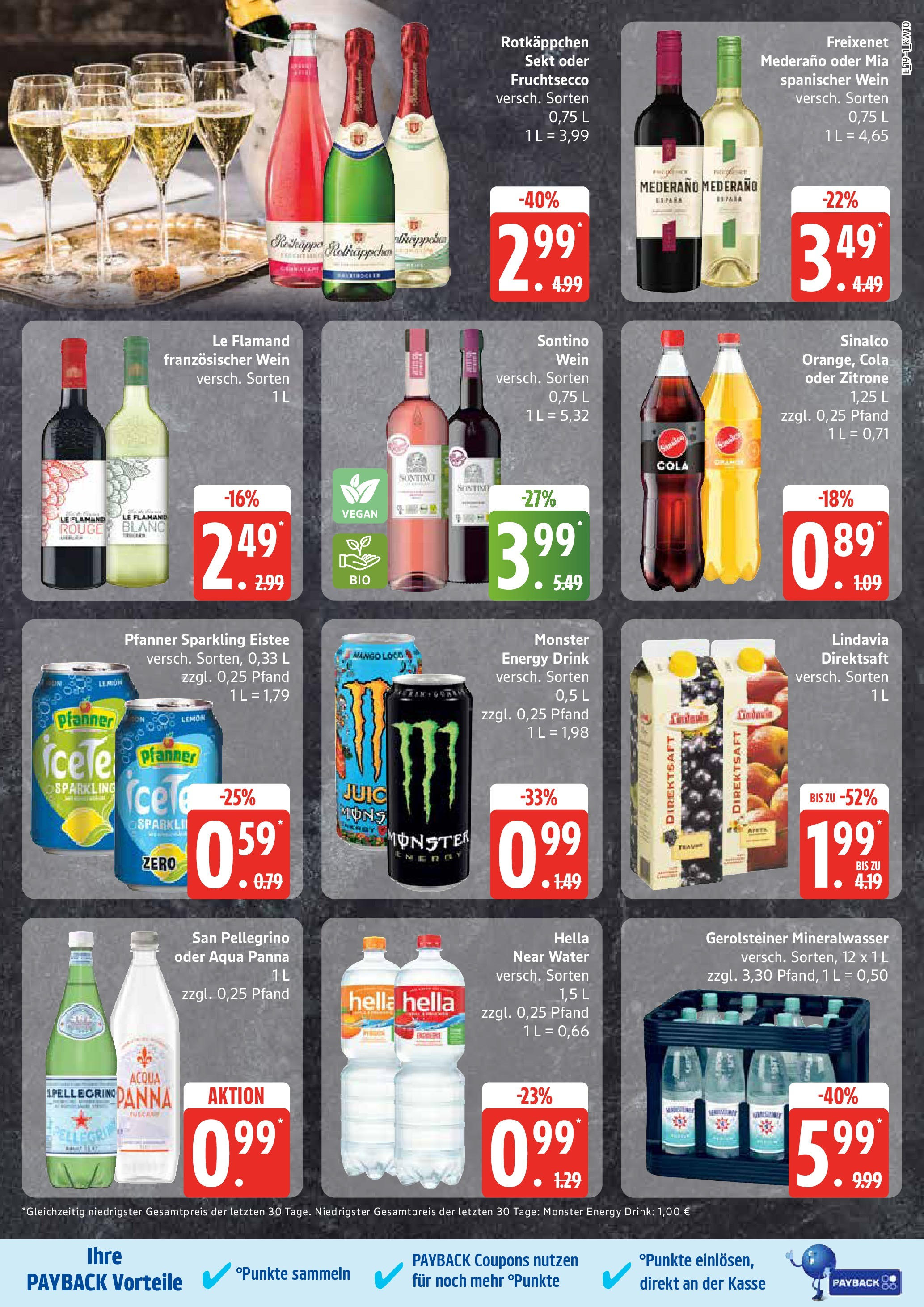 Edeka - EDEKA: Wochenangebote (ab 02.03.2025) » Angebote Online | Seite: 19 | Produkte: Energy, Sekt, Mineralwasser, Gerolsteiner