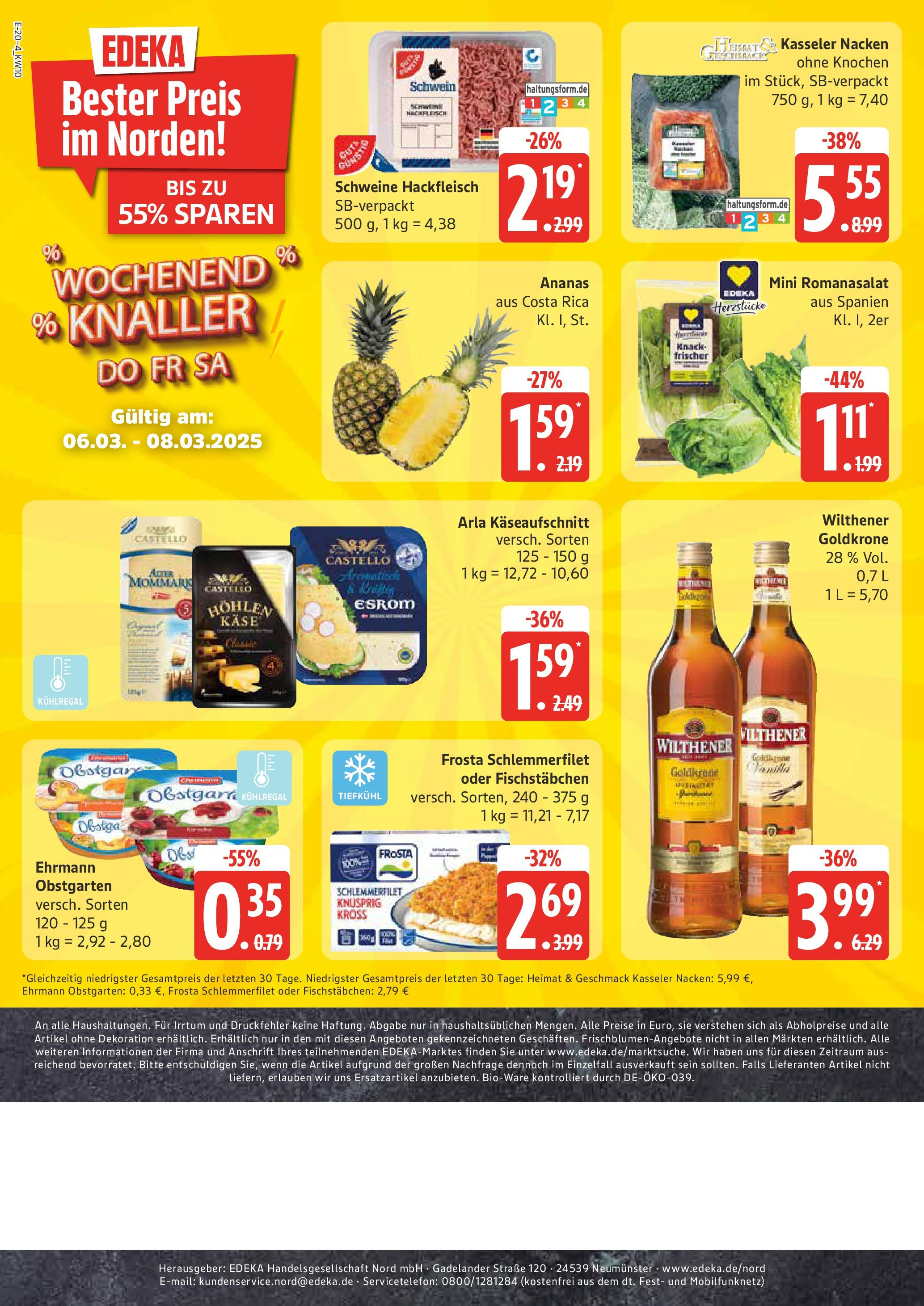 Edeka - EDEKA: Wochenangebote (ab 02.03.2025) » Angebote Online | Seite: 20 | Produkte: Wilthener, Käse, Frosta, Hackfleisch