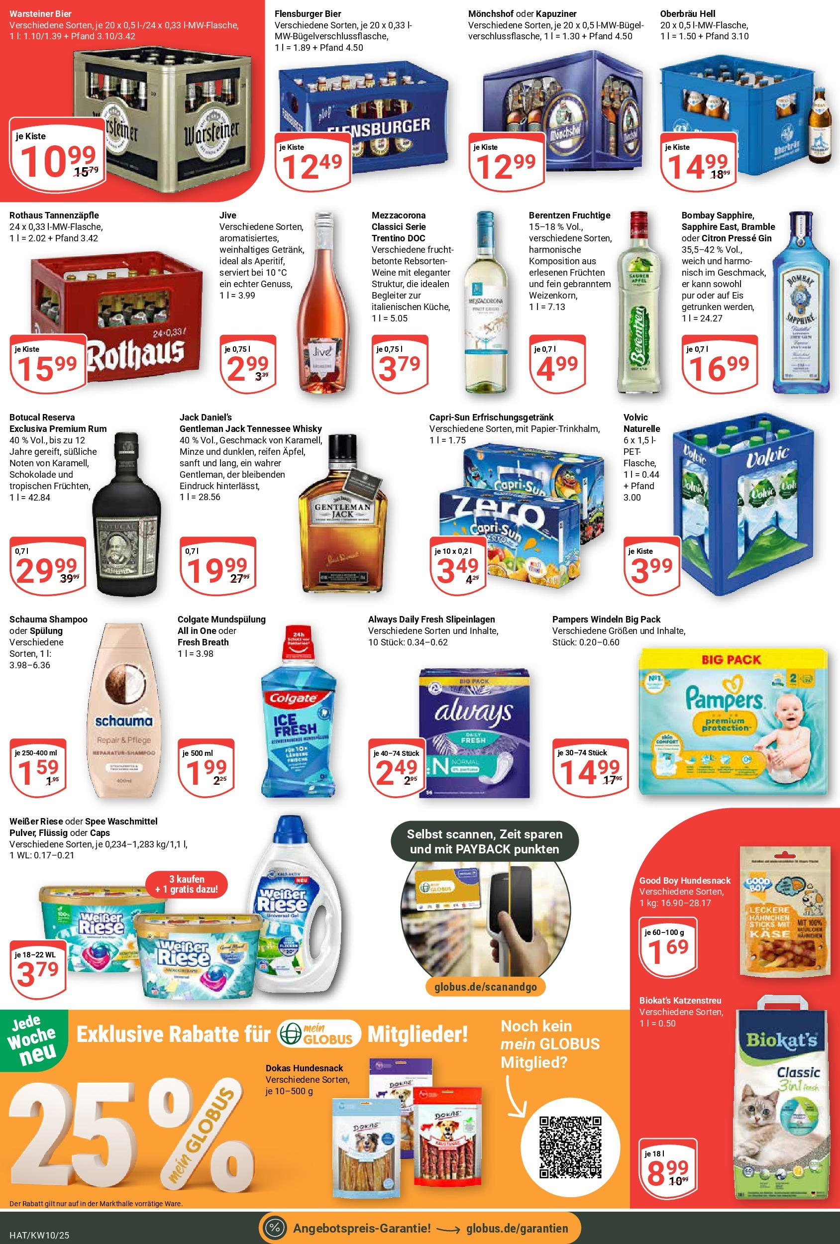 Globus - Globus: Wochenangebote (ab 02.03.2025) » Angebote online | Seite: 5 | Produkte: Whisky, Hahnchen, Capri sun, Gin