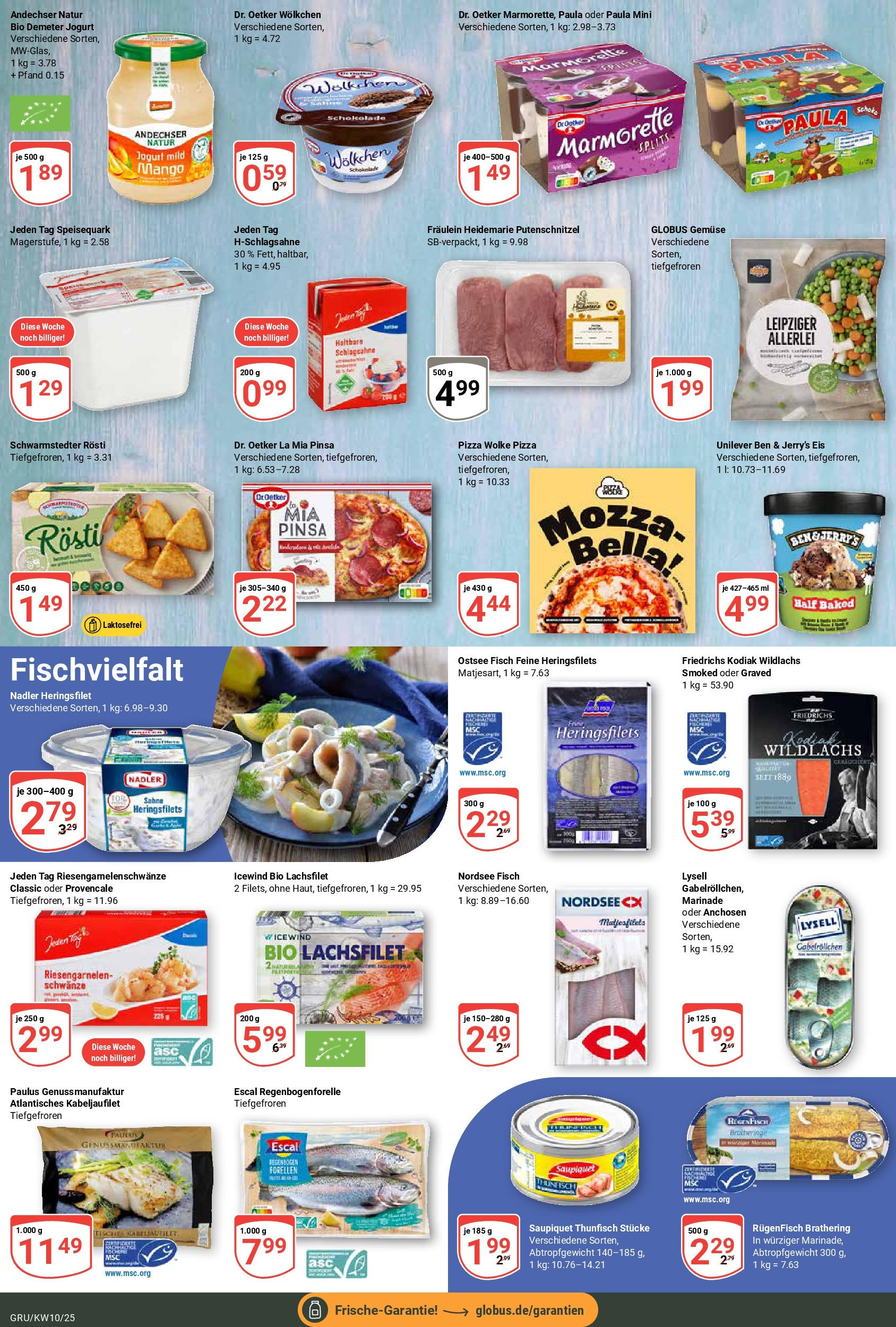 Globus - Globus: Wochenangebote (ab 02.03.2025) » Angebote online | Seite: 8 | Produkte: Thunfisch, Schokolade, Gemüse, Sahne