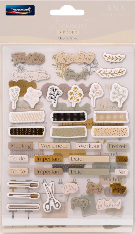 Paradies Sticker-Set Alltag & Arbeit