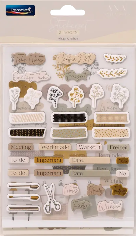 Paradies Sticker-Set Alltag & Arbeit
