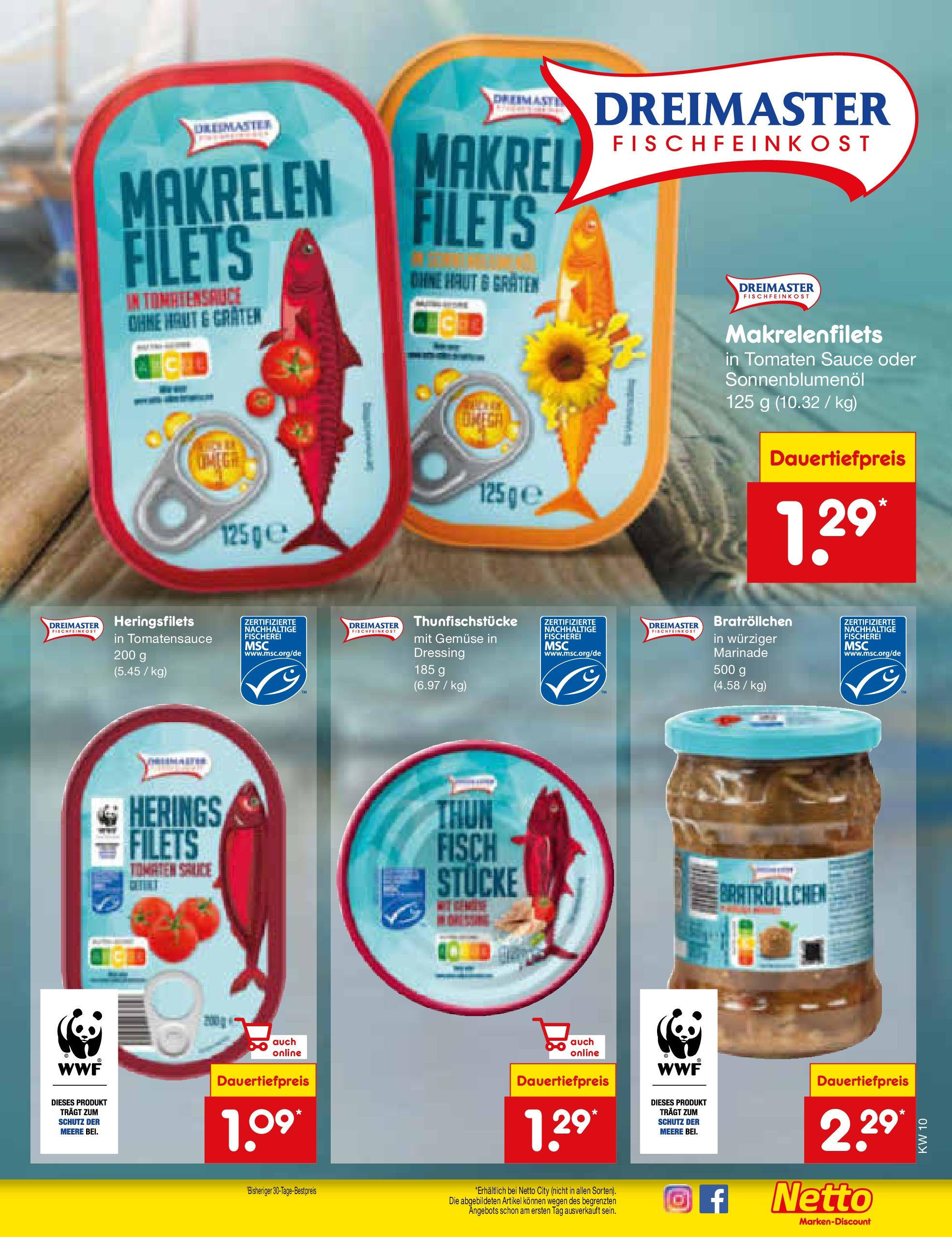 Netto Marken-Discount - Berlin-Spandau (ab 03.03.2025) » Angebote | Seite: 15 | Produkte: Sonnenblumenol, Tomaten, Fisch, Gemüse