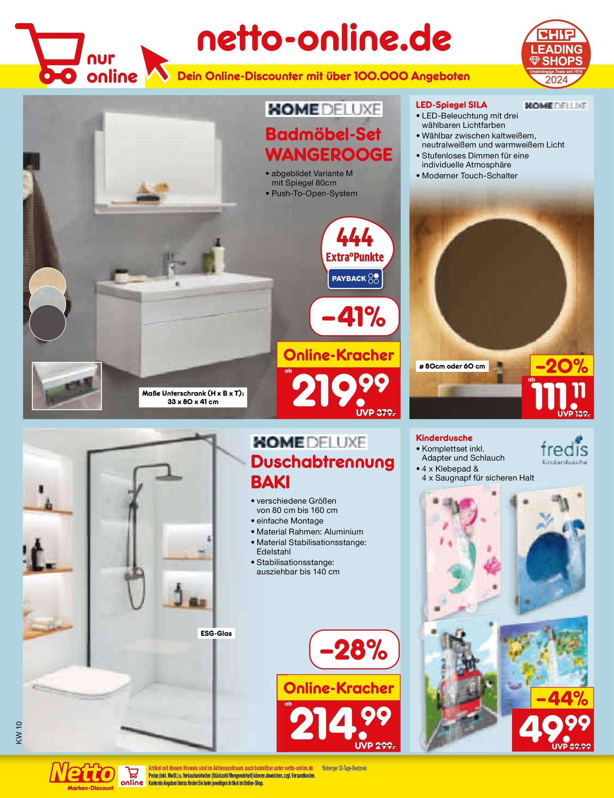 Netto Marken-Discount - Berlin-Spandau (ab 03.03.2025) » Angebote | Seite: 58 | Produkte: Adapter, Spiegel, Unterschrank