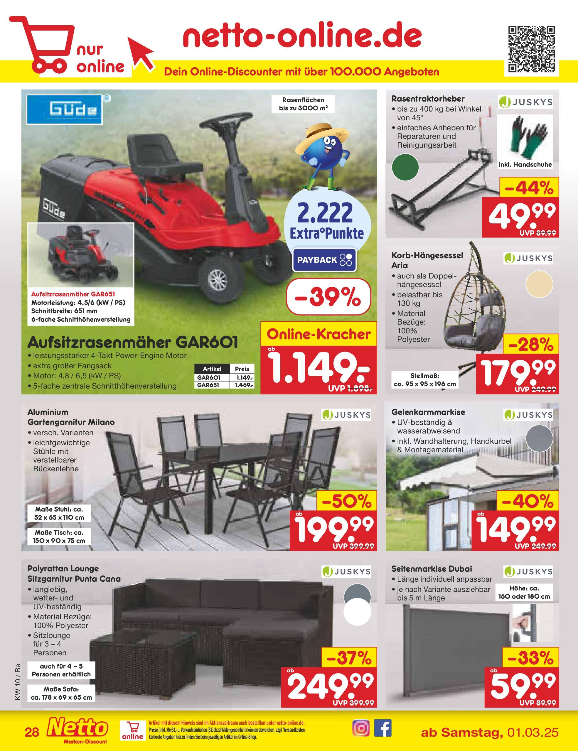 Netto Marken-Discount - Berlin-Spandau (ab 03.03.2025) » Angebote | Seite: 40 | Produkte: Sofa, Tisch, Stuhl, Handschuhe