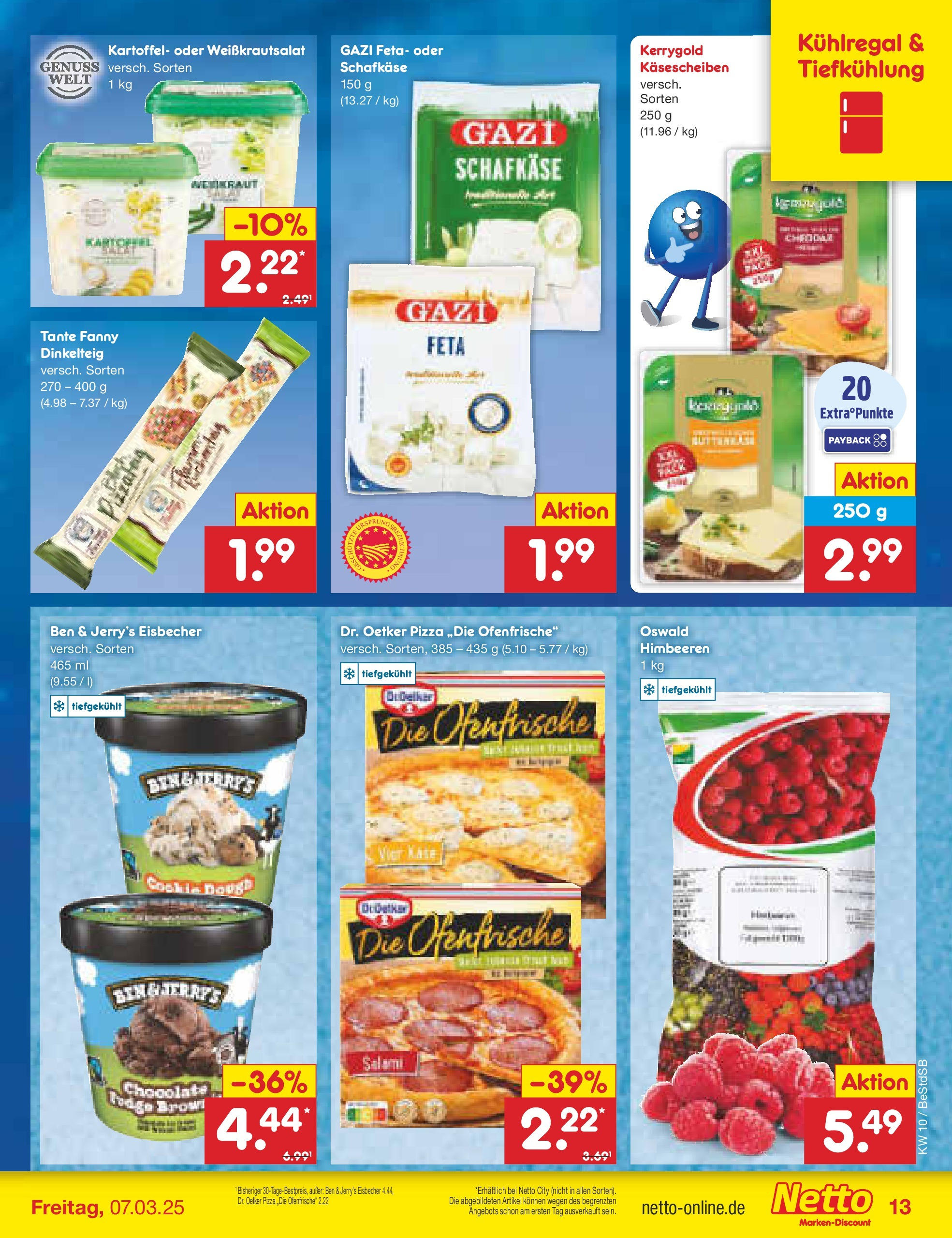 Netto Marken-Discount - Berlin-Spandau (ab 03.03.2025) » Angebote | Seite: 17 | Produkte: Himbeeren, Feta, Ben & Jerry's, Kraut