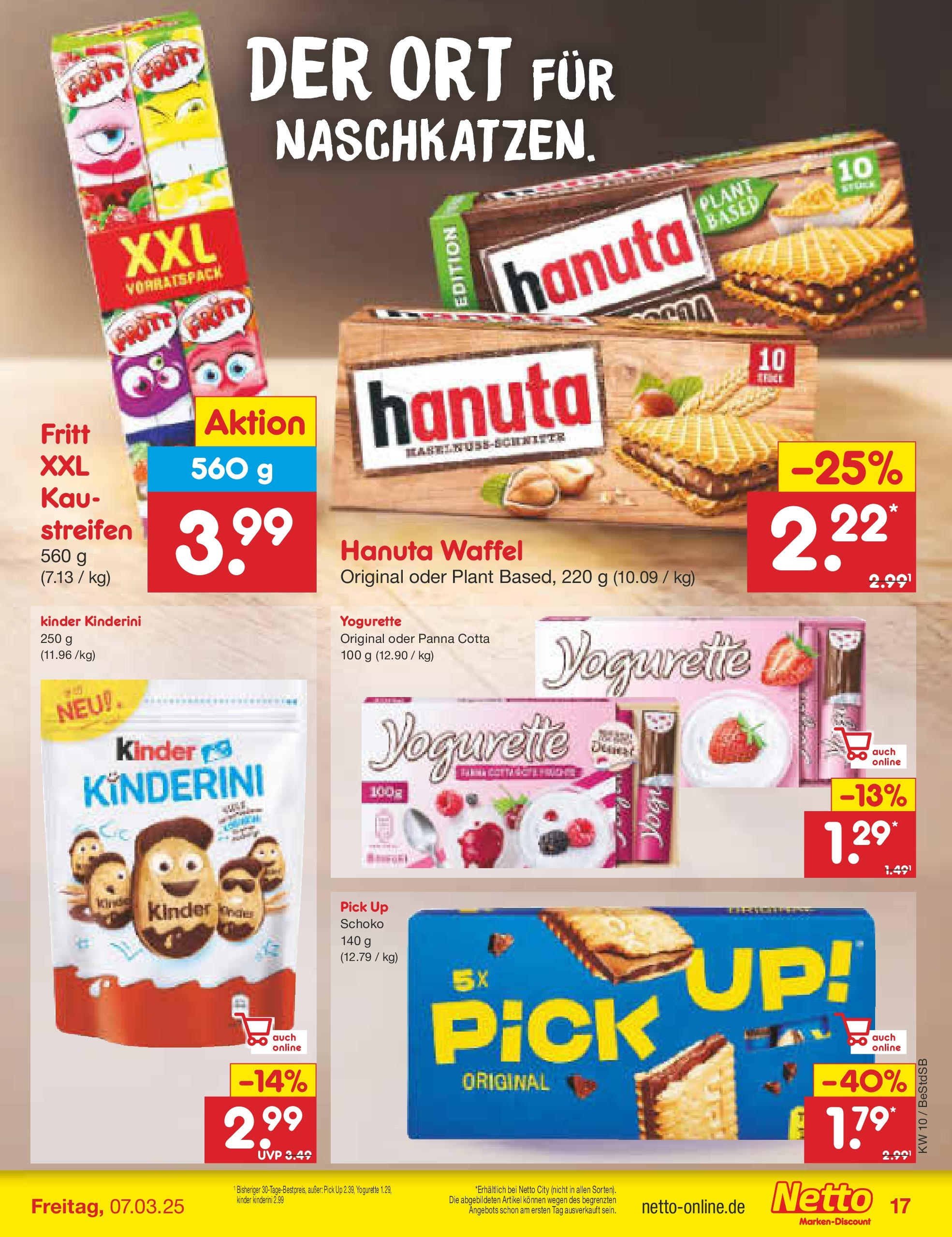 Netto Marken-Discount - Berlin-Spandau (ab 03.03.2025) » Angebote | Seite: 23 | Produkte: Yogurette