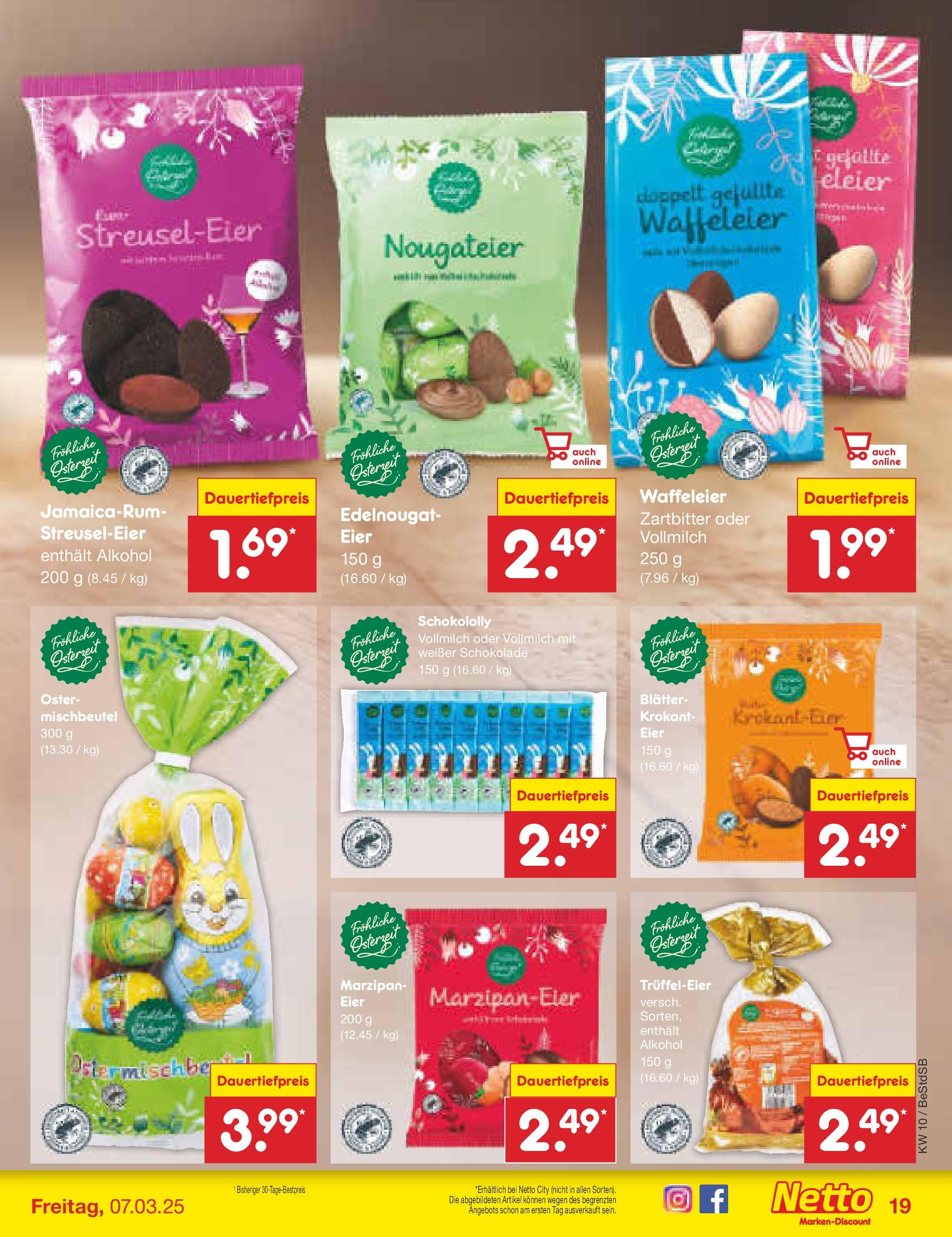 Netto Marken-Discount - Berlin-Spandau (ab 03.03.2025) » Angebote | Seite: 25 | Produkte: Eier, Schokolade