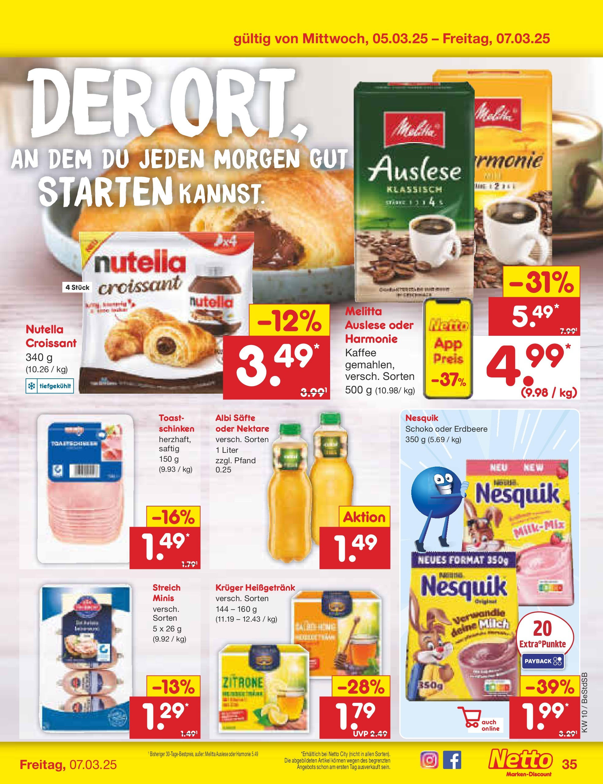 Netto Marken-Discount - Berlin-Spandau (ab 03.03.2025) » Angebote | Seite: 49 | Produkte: Nesquik, Milch, Zitrone, Schinken