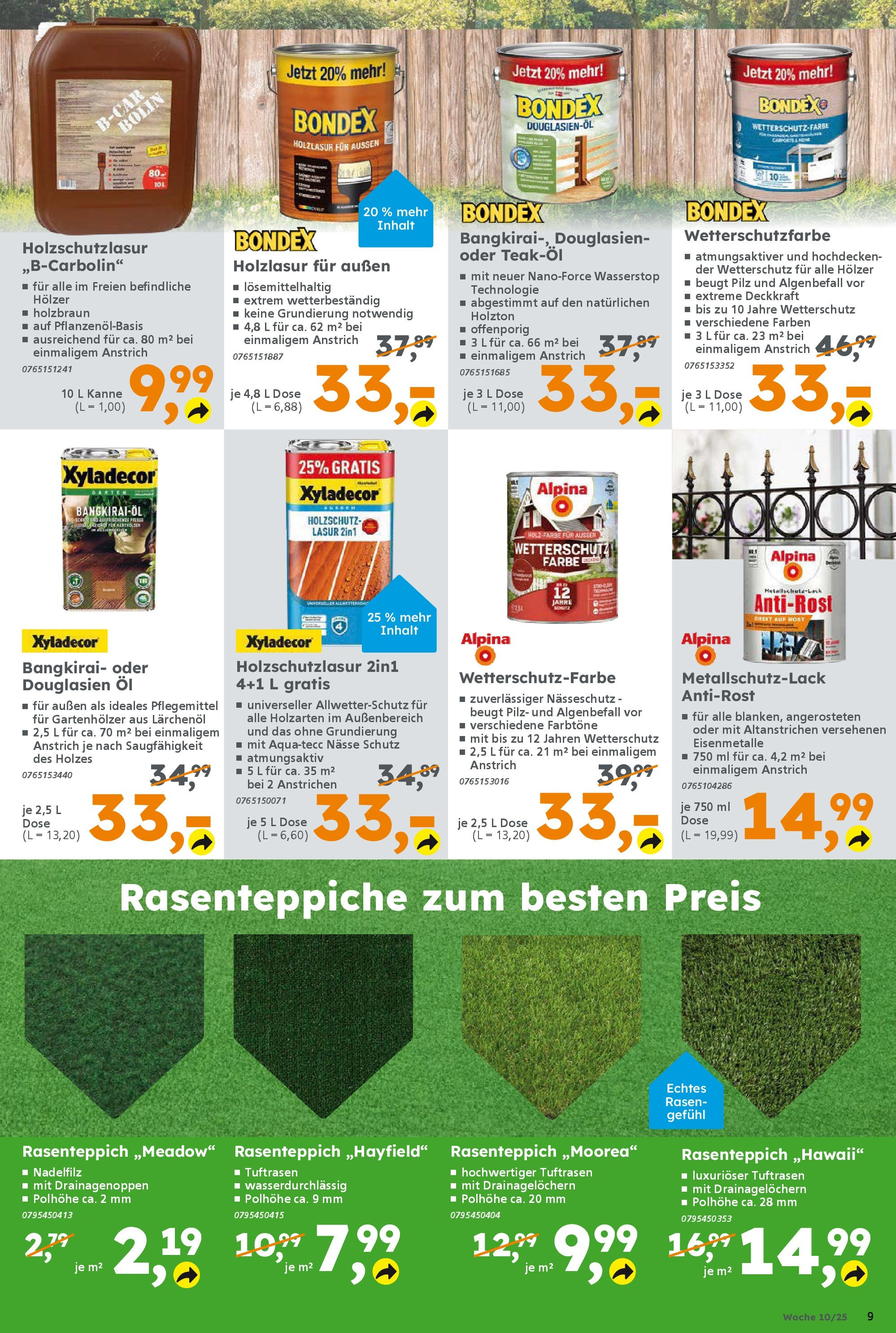 Globus Baumarkt - Globus Baumarkt: Wochenangebote (ab 02.03.2025) zum Blättern | Seite: 9 | Produkte: Öl