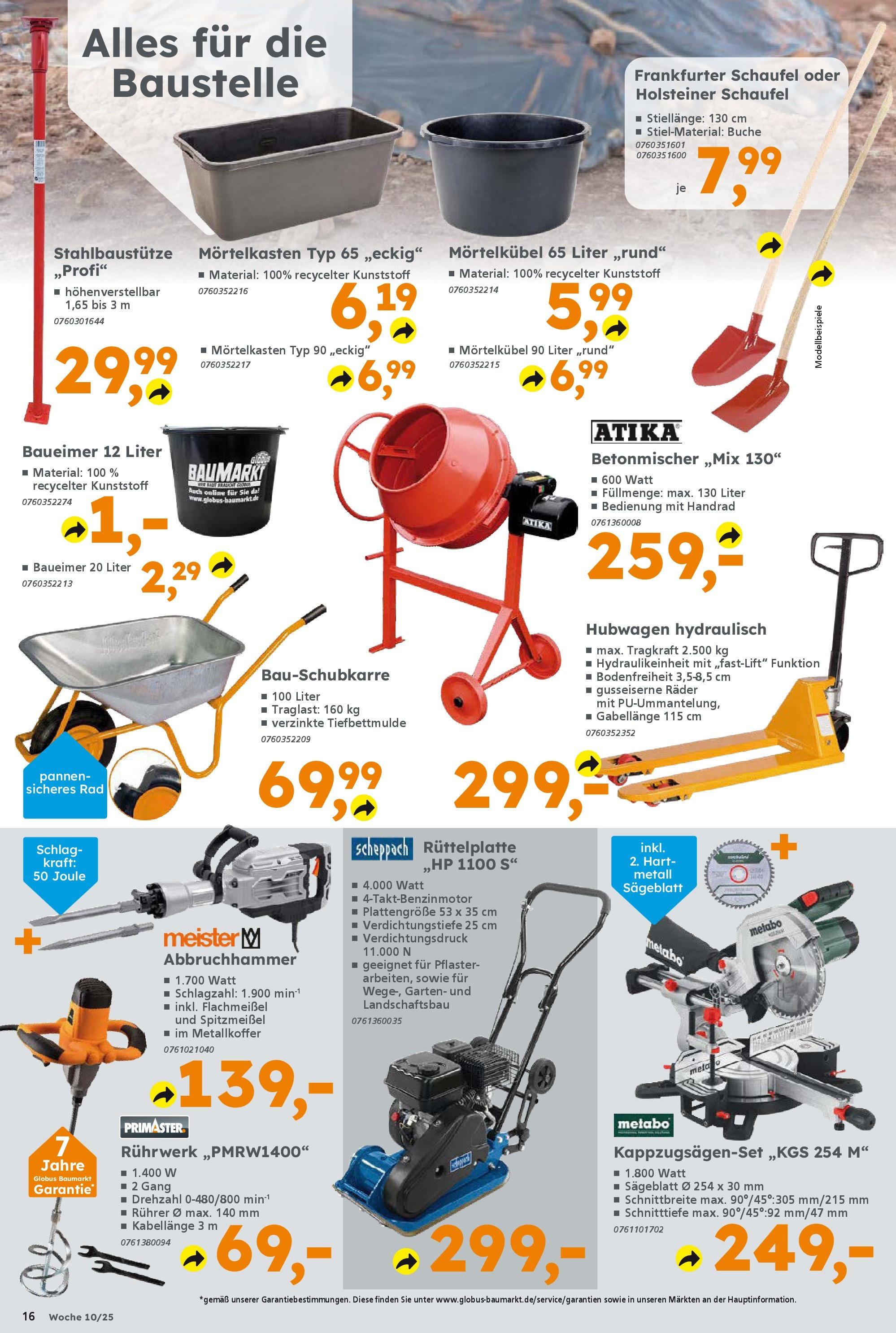 Globus Baumarkt - Globus Baumarkt: Wochenangebote (ab 02.03.2025) zum Blättern | Seite: 16