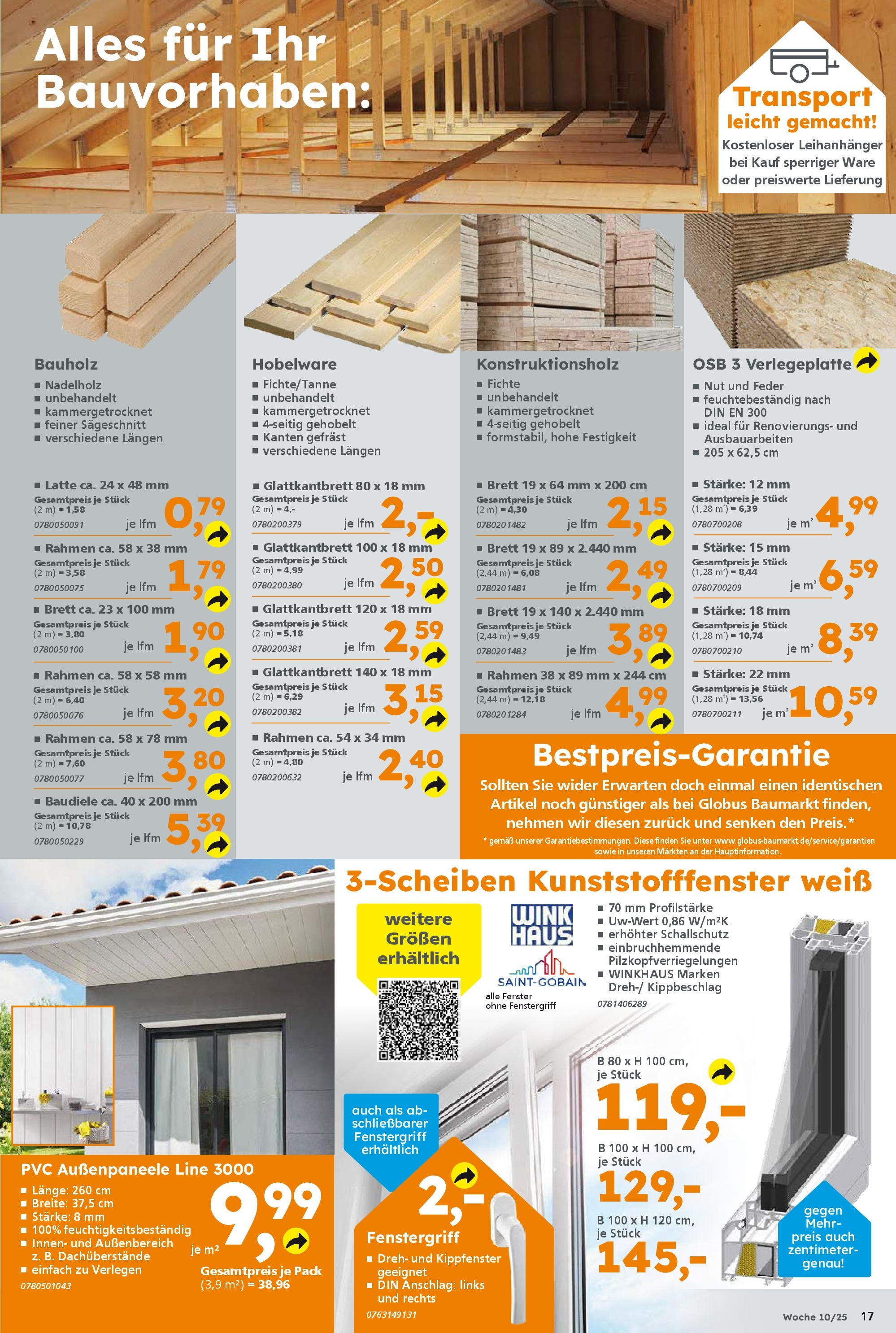 Globus Baumarkt - Globus Baumarkt: Wochenangebote (ab 02.03.2025) zum Blättern | Seite: 17