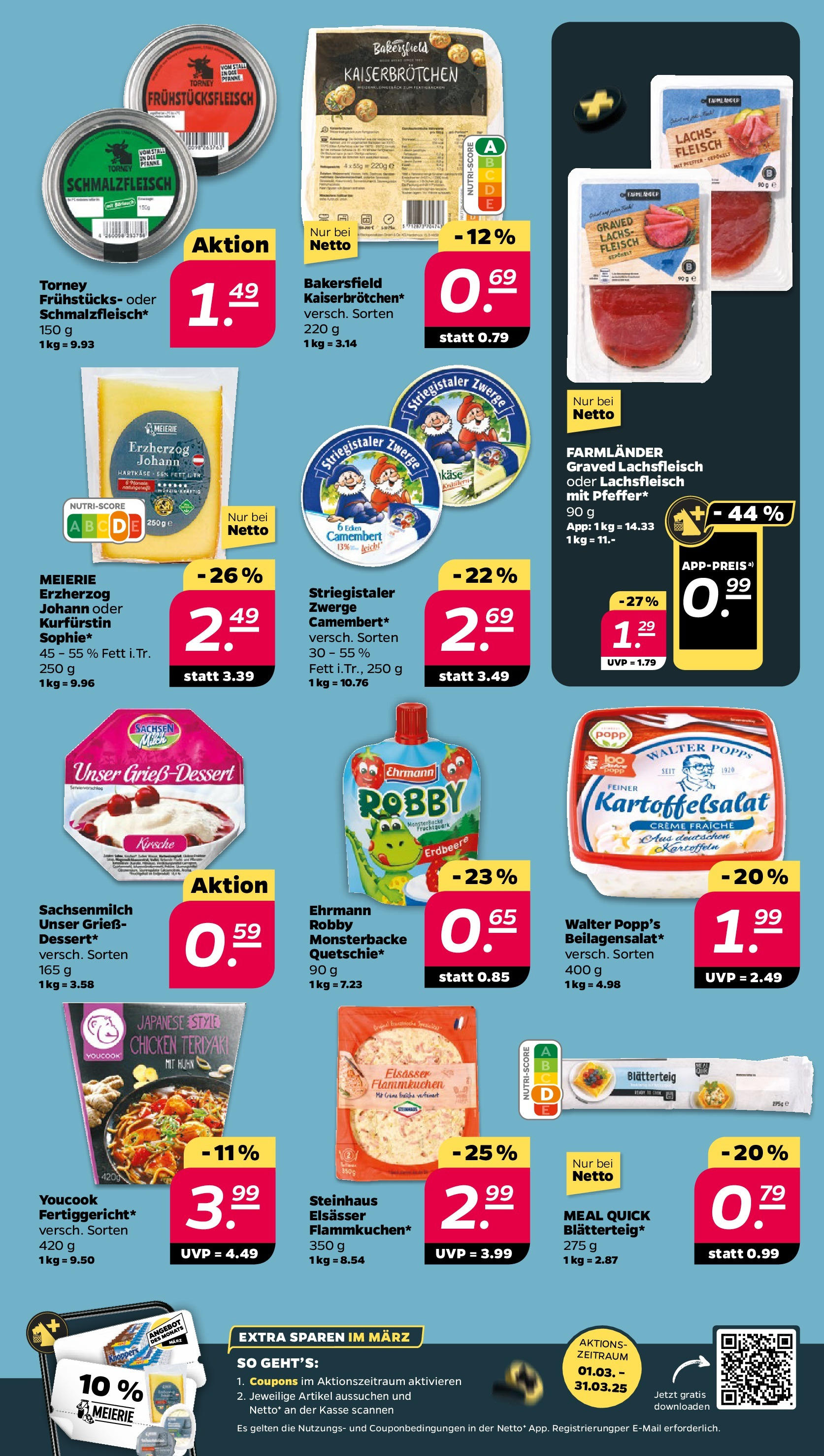 Netto Prospekt 	 ab 03.03.2025 → Angebote nächste Woche | Seite: 5 | Produkte: Youcook, Käse, Lachs, Kartoffeln