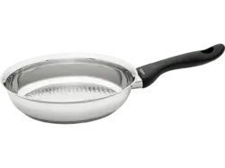 Kelomat 1814-351 Grillmeister Pfanne (Edelstahl, passend für alle Herdarten, 24 cm)