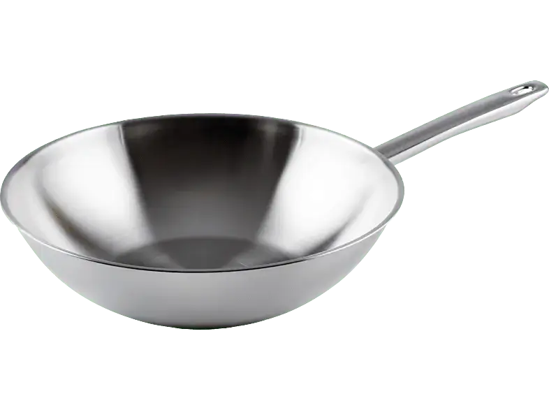 Riess 1952-043 Wok-Pfanne (Edelstahl, passend für alle Herdarten)