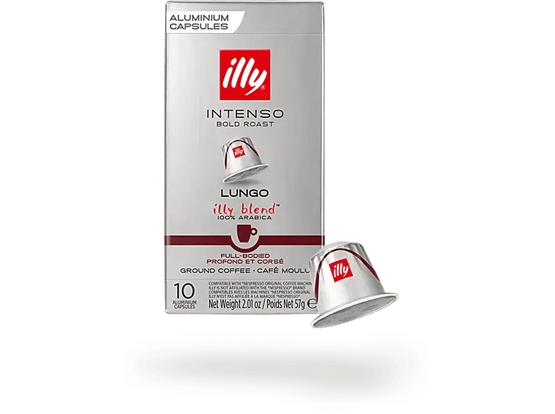 Illy Kaffeekapsel Intenso Lungo (10 Stk., Kompatibles System: Nespresso); Kaffeekapseln (für Nespresso®) 10 Stück