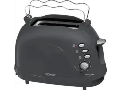 Bomann 602464 Toaster (Grau, 700 Watt, Schlitze: 2)