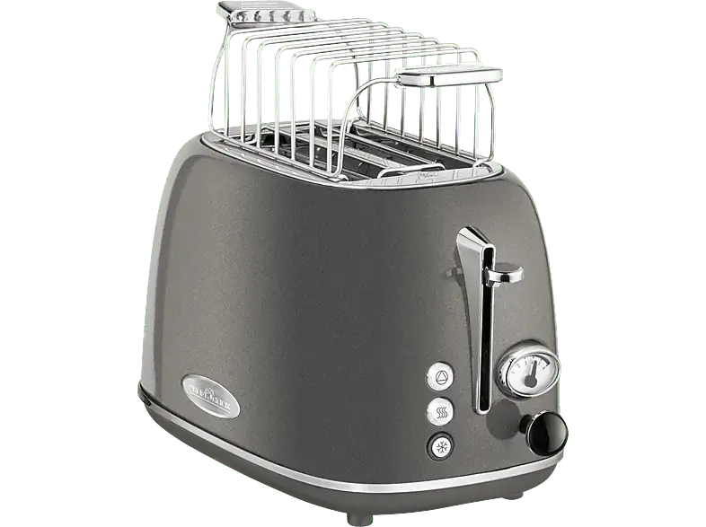 Profi Cook 2-Schlitz Toaster Vintage PC-TA 1193 anthrazit (Anthrazit, 815 Watt, Schlitze: 2)