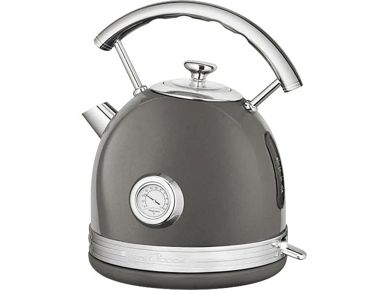 Profi Cook Wasserkocher 1.7l Vintage PC-WKS 1192 anthrazit, Anthrazit