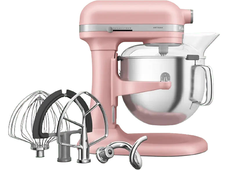 Kitchen Aid 5KSM70SHXEDR Artisan Küchenmaschine Dried Rose (Rührschüsselkapazität: 6,6 l, 375 Watt)