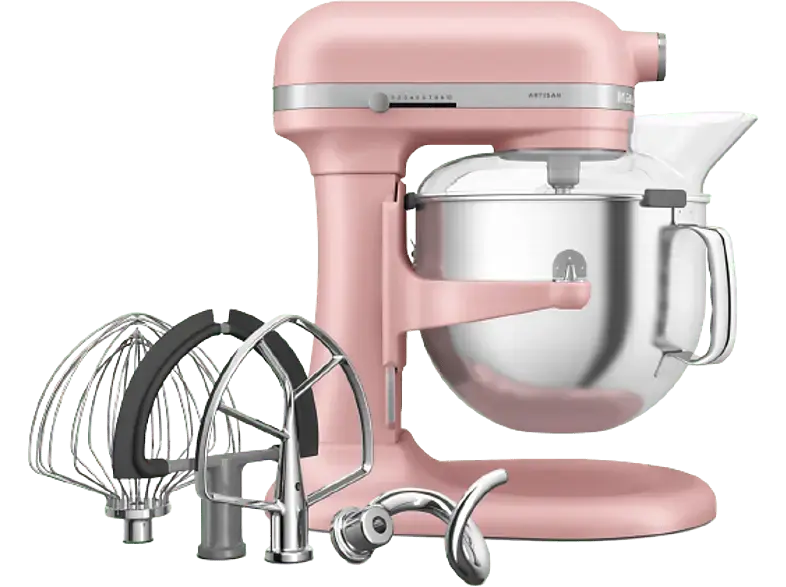 Kitchen Aid 5KSM70SHXEDR Artisan Küchenmaschine Dried Rose (Rührschüsselkapazität: 6,6 l, 375 Watt)