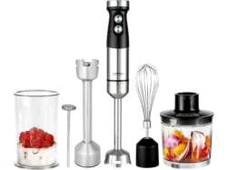 Gastroback 40972 Design Power Stabmixer Set 5tlg. (Schwarz, 1200 Watt)