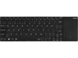 RAPOO 180230 Kabellose Touch-Tastatur "E2710", Schwarz