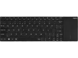 RAPOO 180230 Kabellose Touch-Tastatur "E2710", Schwarz