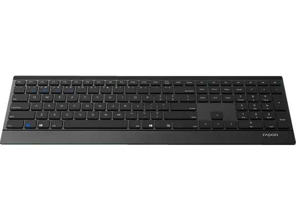 RAPOO 186858 Deskset "9500M" Multi-Mode Wireless, Schwarz; Tastatur-Maus Set