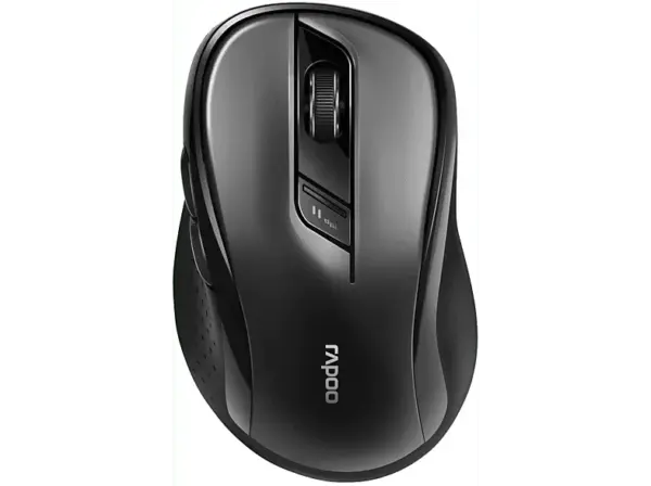 RAPOO M500 Kabellose lautlose Multi-Mode-Maus, Schwarz; kabellose Maus