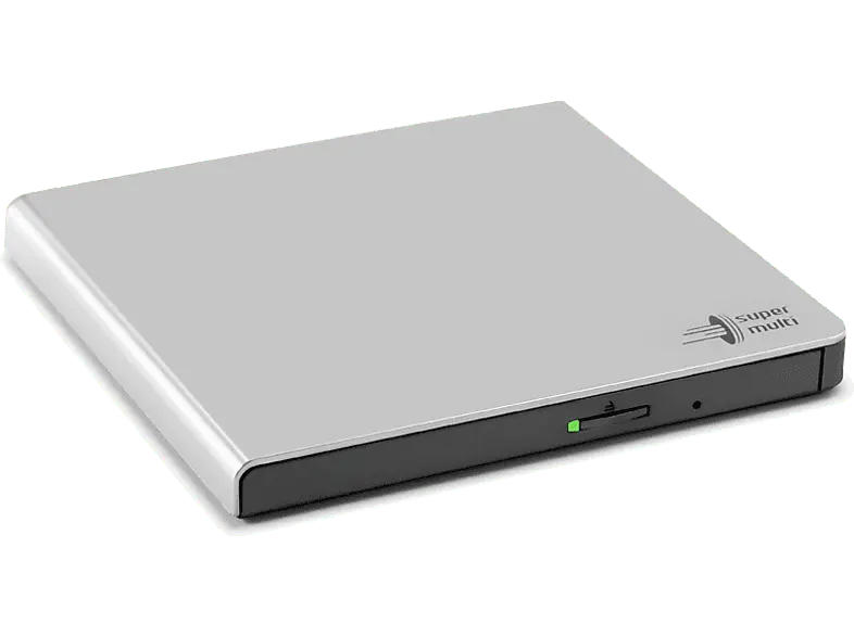 hitACHI-LG DVD Brenner GP57ES40, extern, silber, USB 2.0 (GP57ES40.AHLE10B); CD-/DVD Brenner