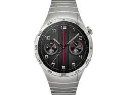 Huawei Watch GT4 46mm, silber, Edelstahl-Armband; Smartwatch
