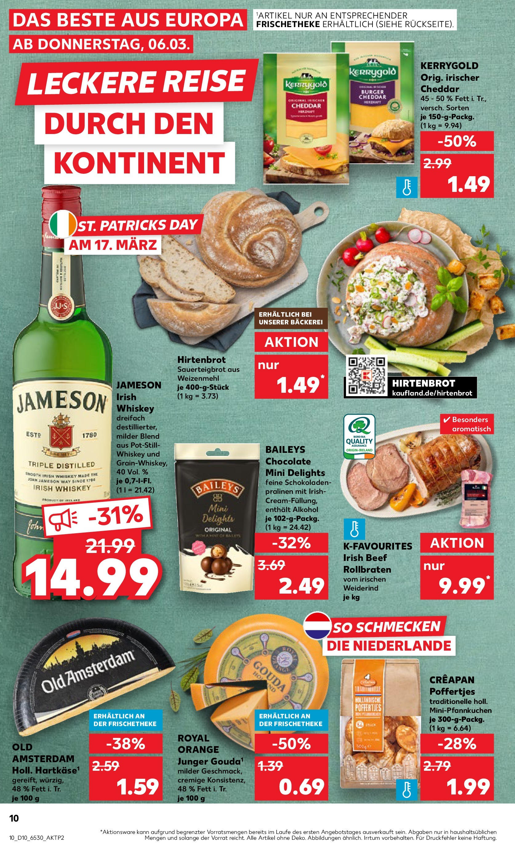 Kaufland - Prenzlau, Georg-Dreke-Ring 60 (ab 06.03.2025) » Angebote Online zum Blättern | Seite: 10 | Produkte: Theke, Gouda, Weizenmehl, Whiskey