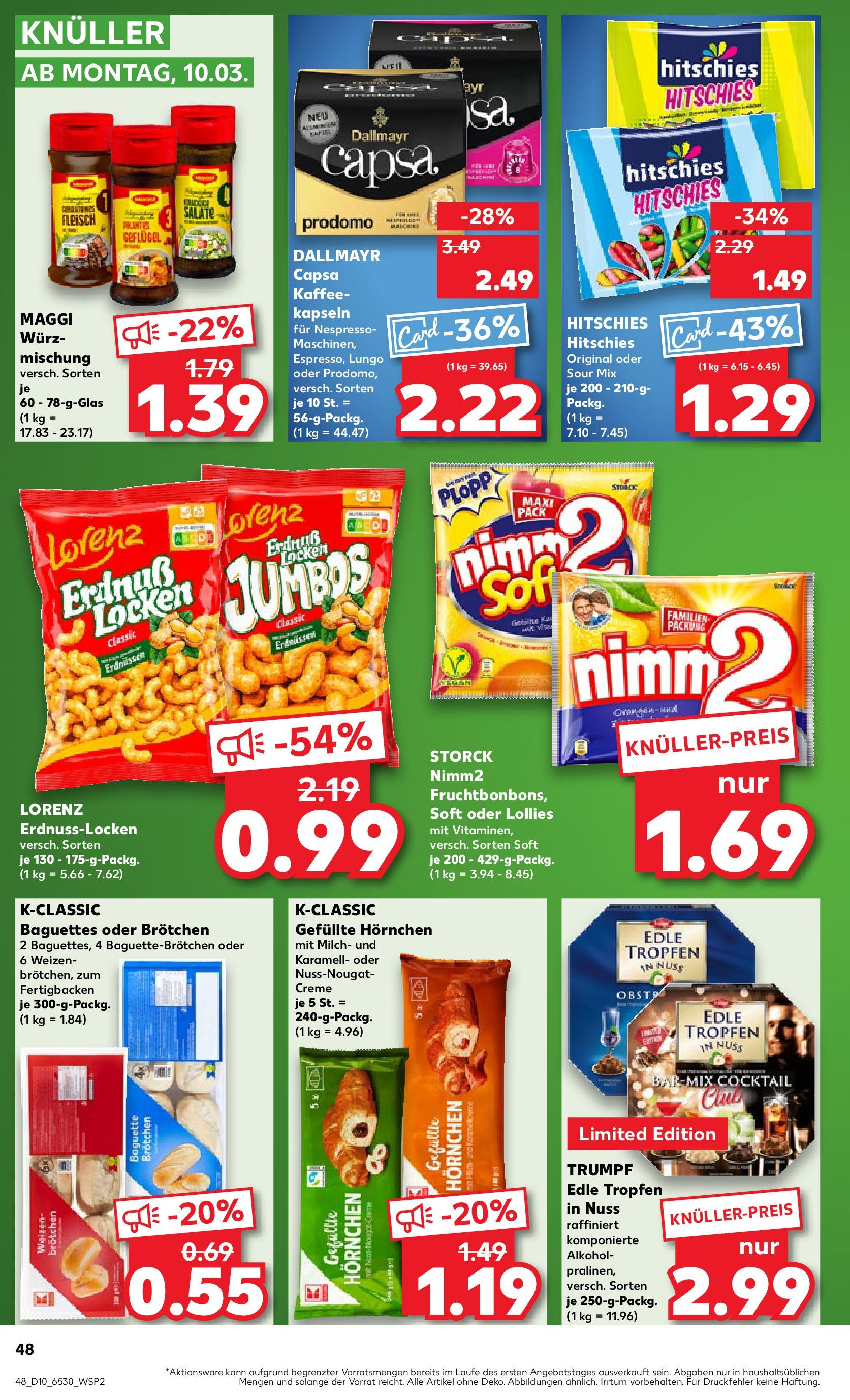 Kaufland - Prenzlau, Georg-Dreke-Ring 60 (ab 06.03.2025) » Angebote Online zum Blättern | Seite: 48 | Produkte: Maggi, Milch, Kaffee, Dallmayr