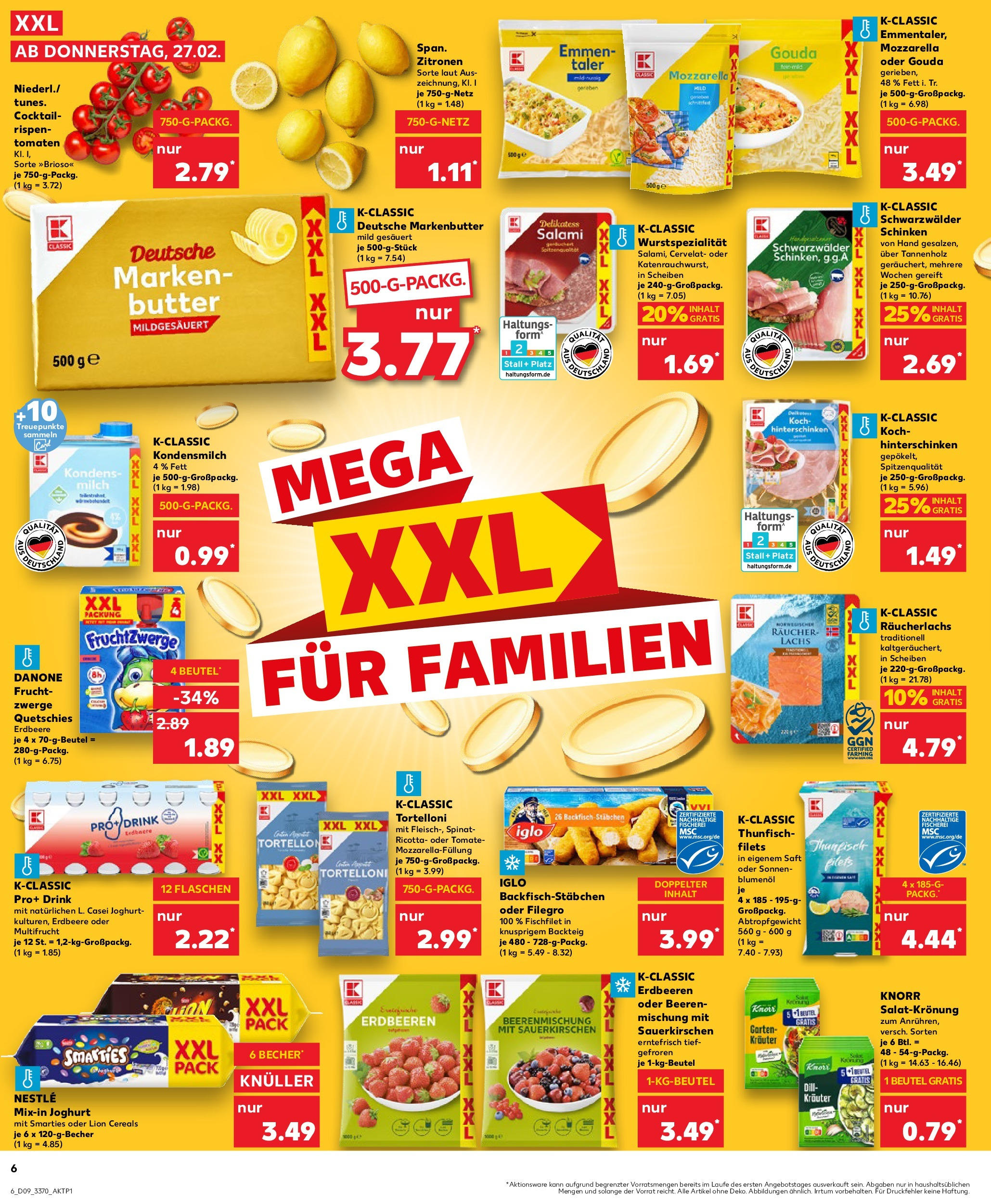 Kaufland - Berlin-Mitte, Rochstraße 7 (ab 27.02.2025) » Angebote Online zum Blättern | Seite: 6 | Produkte: Knorr, Räucherlachs, Schinken, Erdbeeren