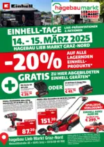 Hagebau Lieb Markt Hagebau Lieb Markt: Einhell Tage - bis 15.03.2025