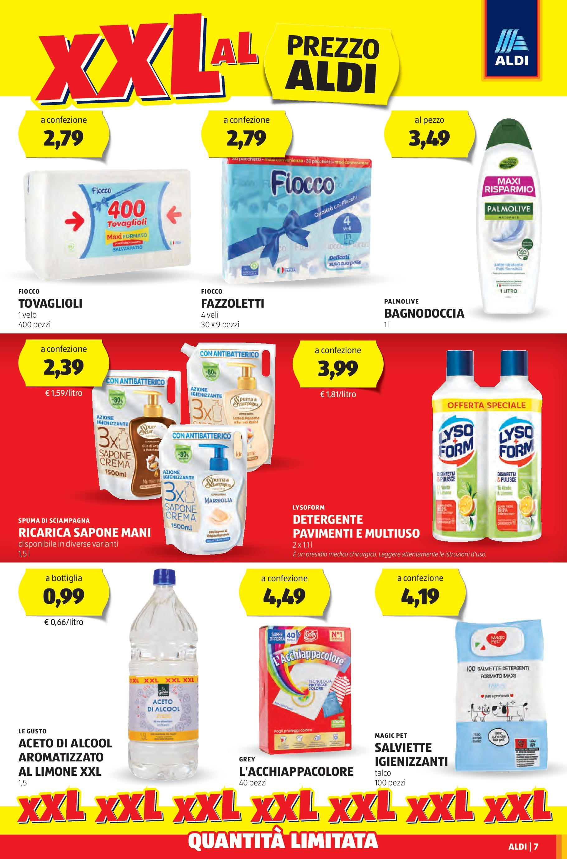 Nuovo Volantino Aldi	 dal 03/03/2025 > offerte anteprima 🛍️ | Pagina: 7 | Prodotti: Crema, Fazzoletti, Talco, Bottiglia