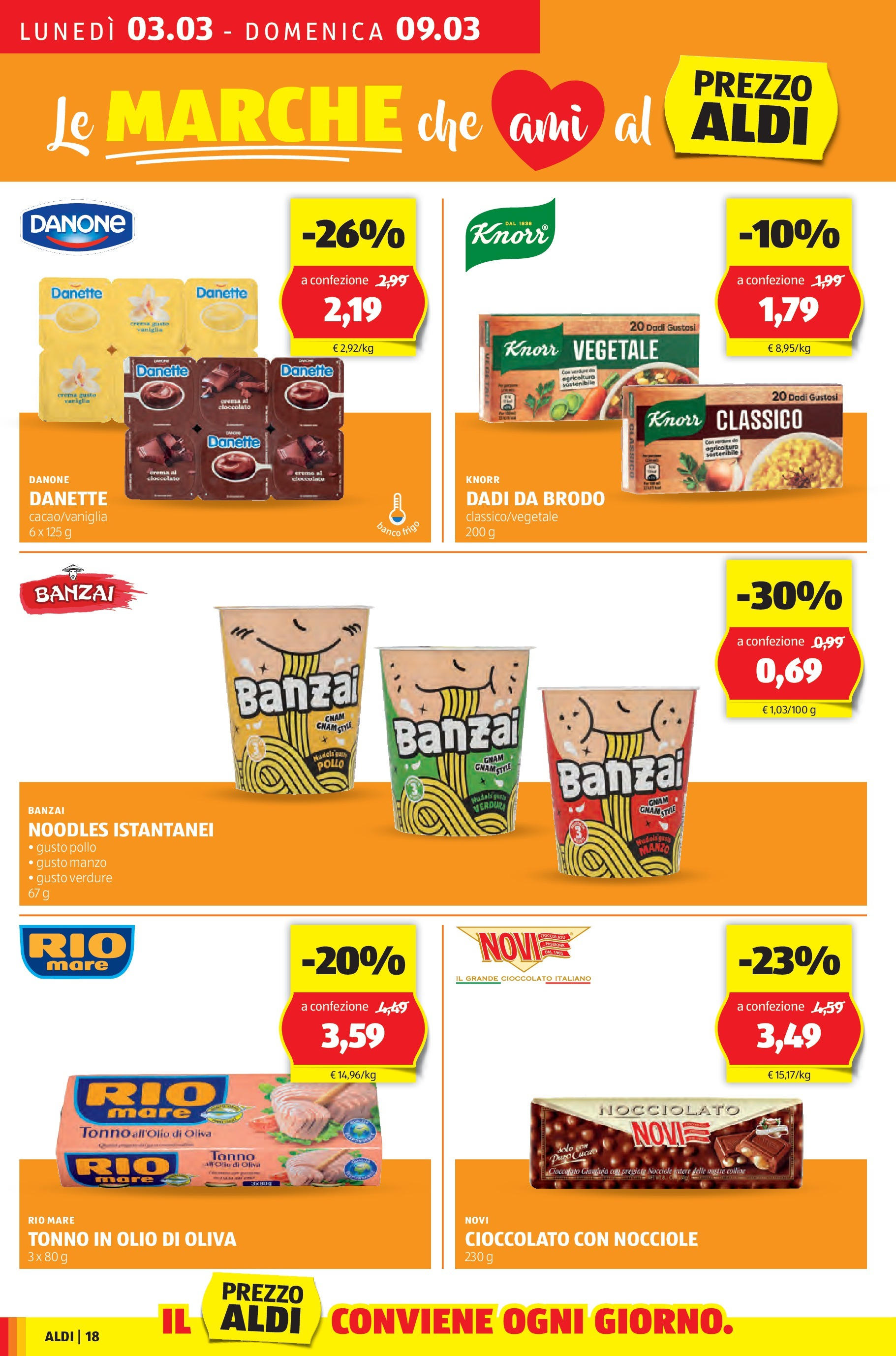 Nuovo Volantino Aldi	 dal 03/03/2025 > offerte anteprima 🛍️ | Pagina: 18 | Prodotti: Crema, Manzo, Verdure, Olio di Oliva