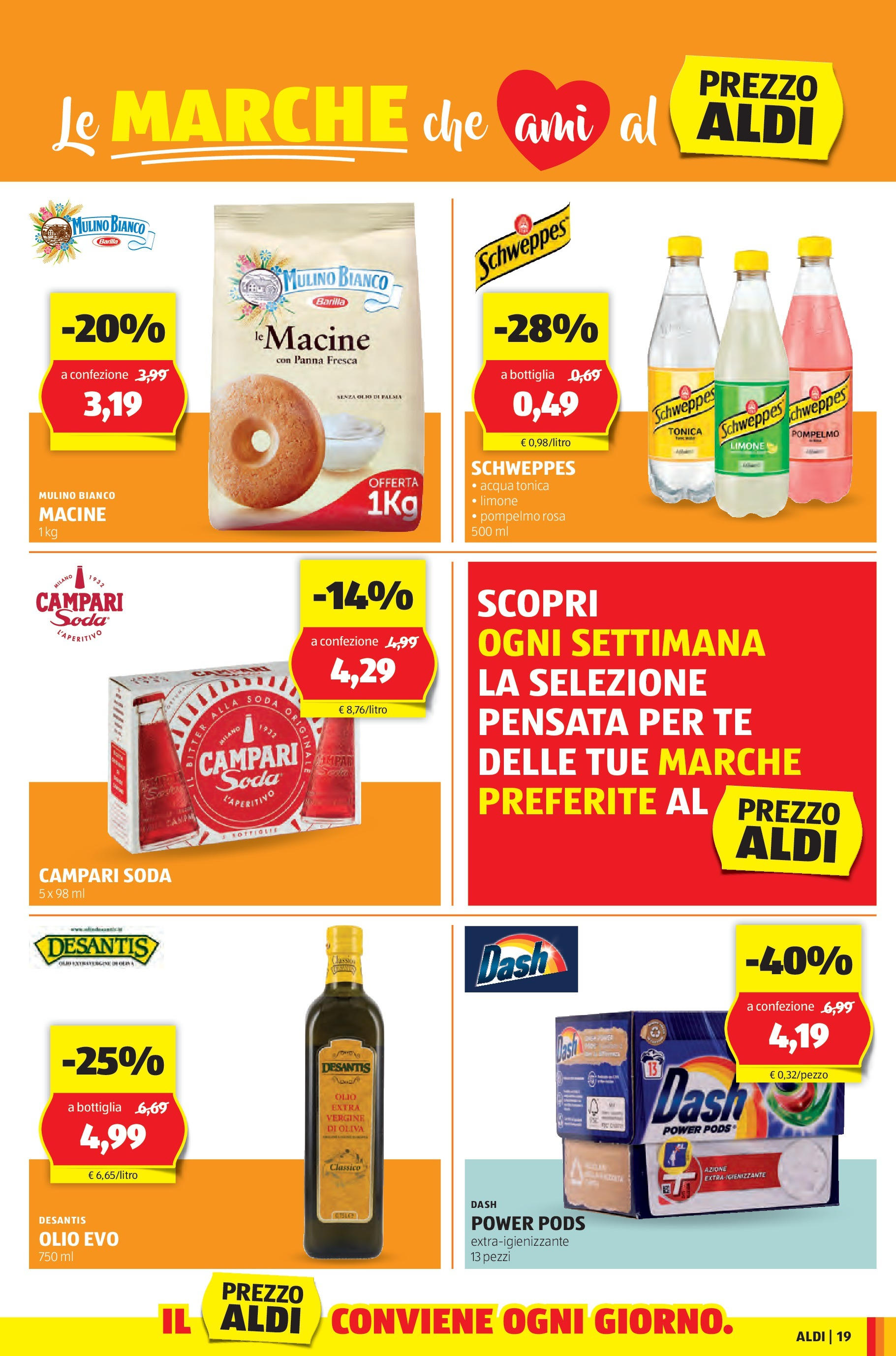 Nuovo Volantino Aldi	 dal 03/03/2025 > offerte anteprima 🛍️ | Pagina: 19 | Prodotti: Tè, Panna, Acqua, Limone