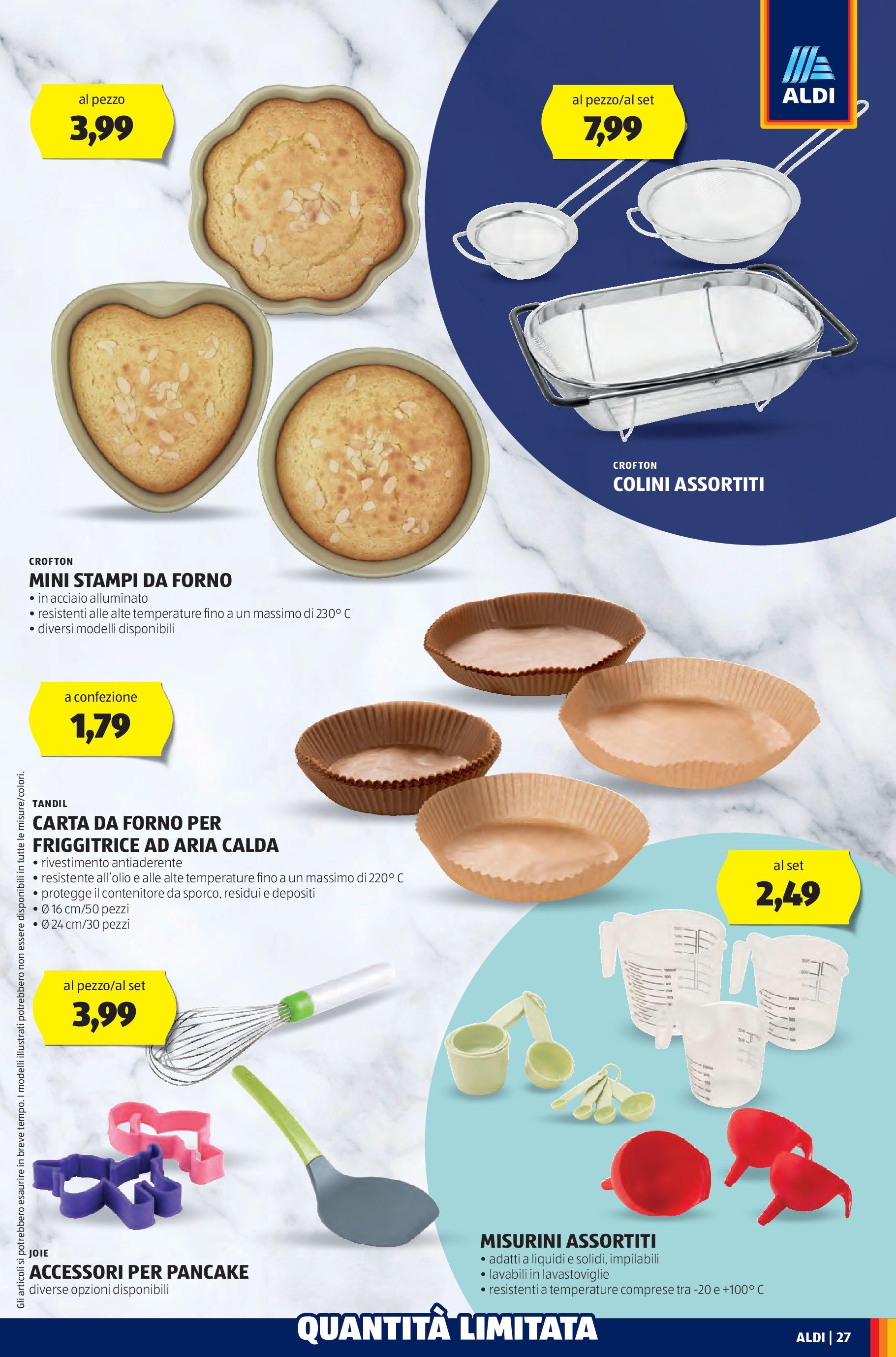 Nuovo Volantino Aldi	 dal 03/03/2025 > offerte anteprima 🛍️ | Pagina: 27 | Prodotti: Friggitrice ad aria, Lavastoviglie, Contenitore, Forno