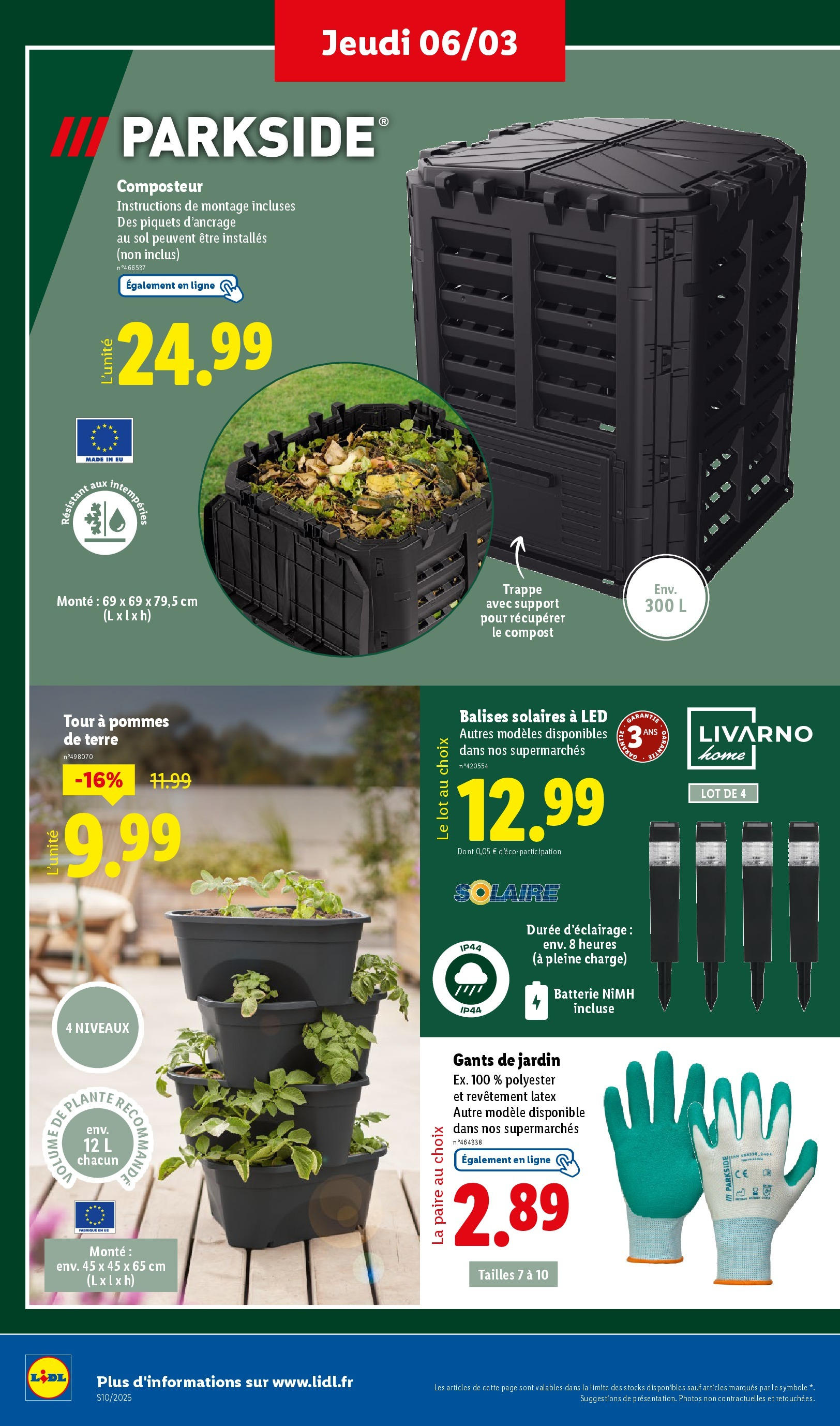 Catalogue Les bonnes affaires sont chez Lidl ! Découvrez une sélection de produits à petits prix, page 00036
