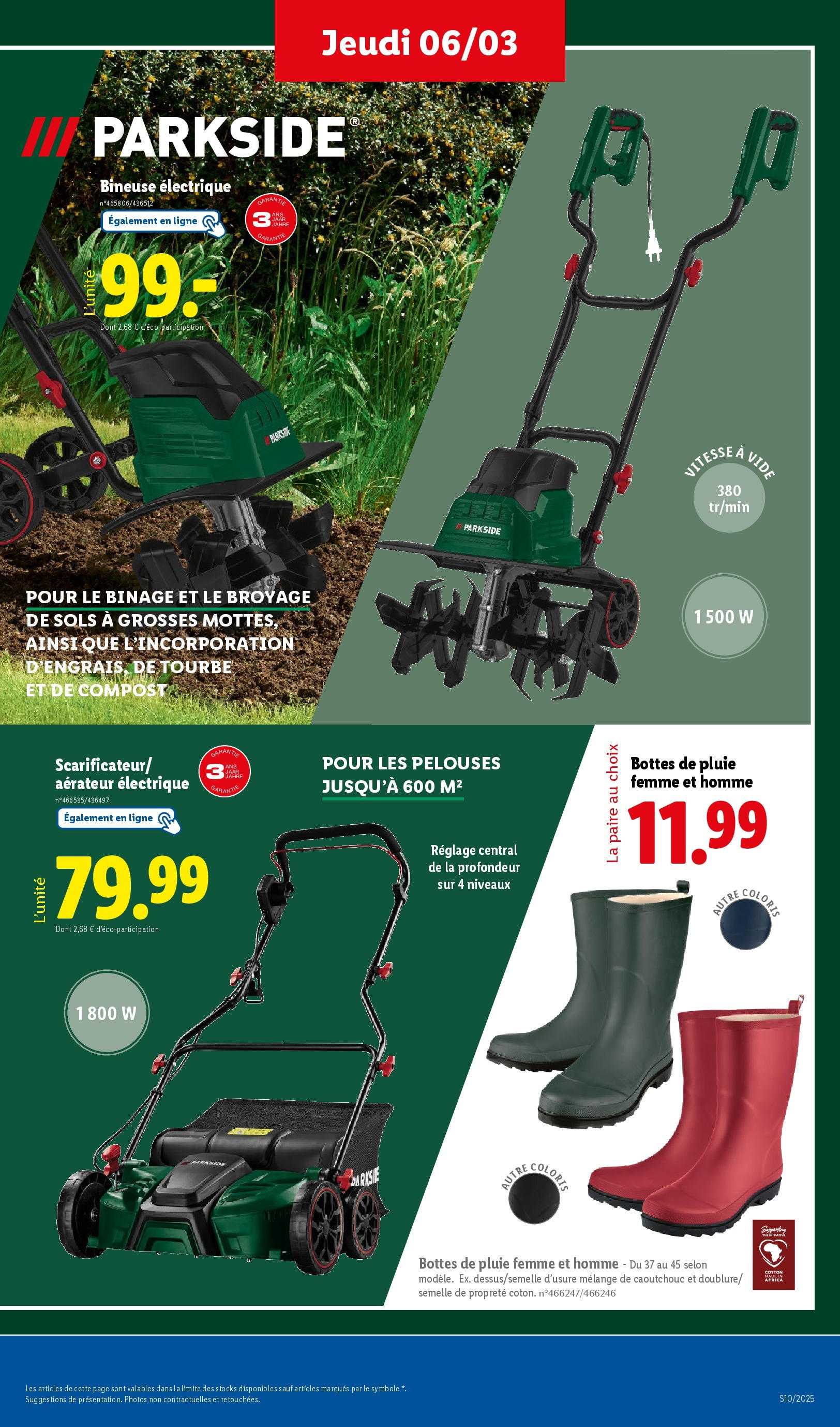 Catalogue Les bonnes affaires sont chez Lidl ! Découvrez une sélection de produits à petits prix, page 00037